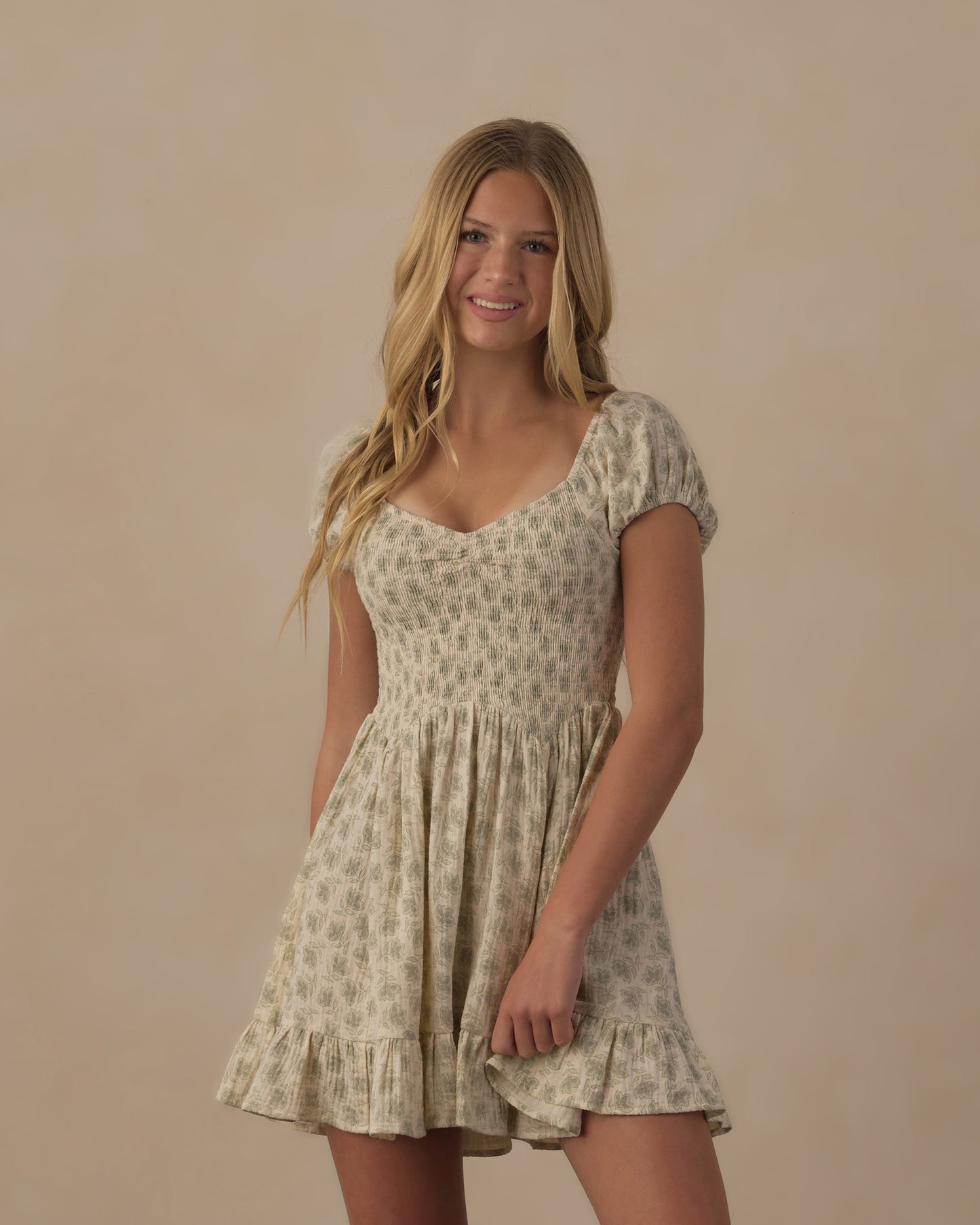 Teen Stella Dress Green Iris - Rylee + Cru | Kids Clothes | Trendy Baby Clothes | Modern Infant Outfits |
