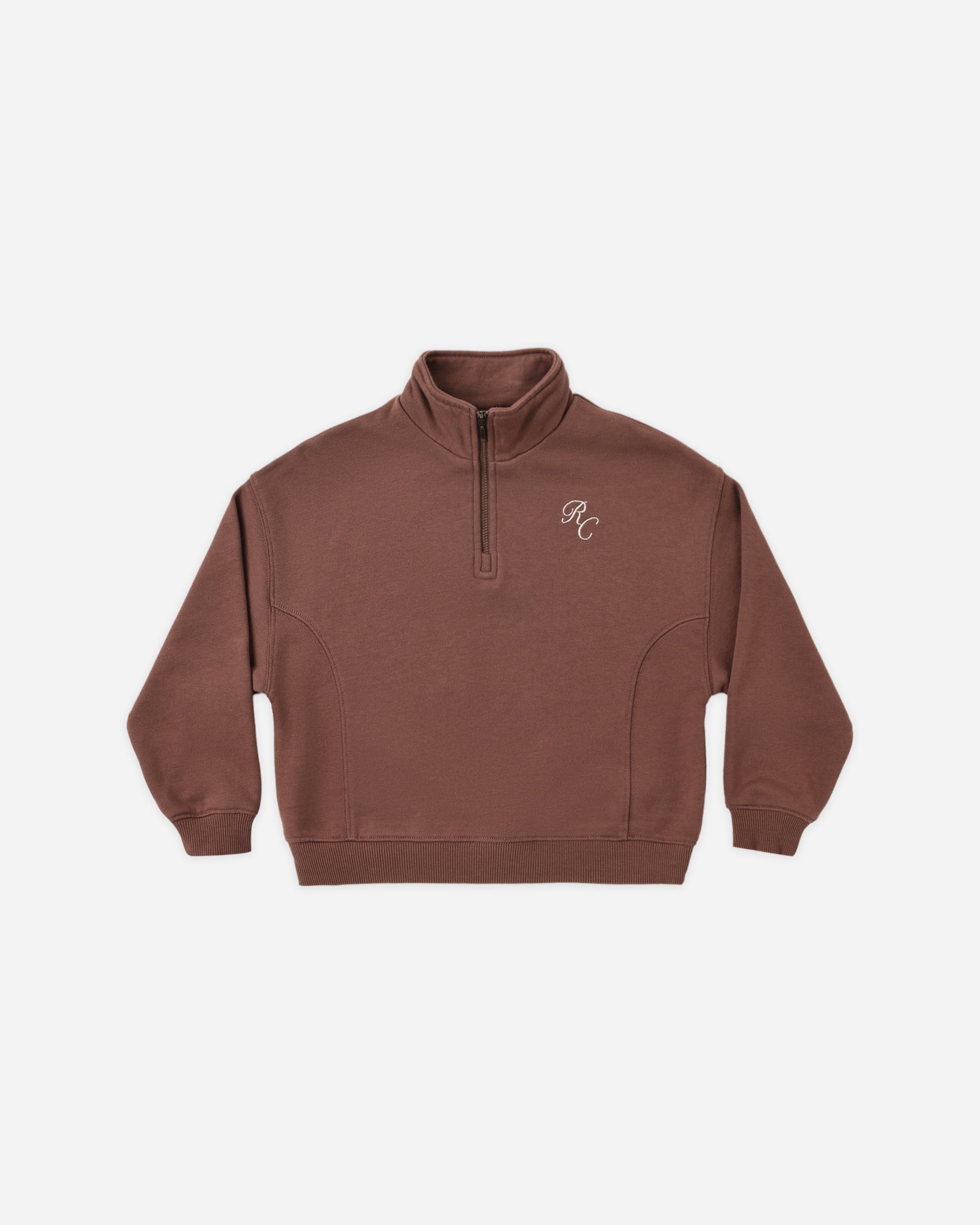 Half Zip Sweatshirt Mulberry - Rylee + Cru | Kids Clothes | Trendy Baby Clothes | Modern Infant Outfits |