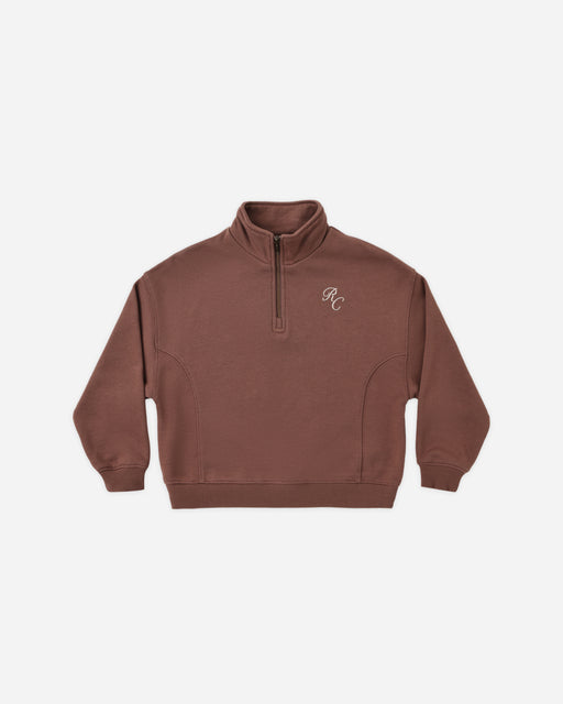 Half Zip Sweatshirt Mulberry - Rylee + Cru | Kids Clothes | Trendy Baby Clothes | Modern Infant Outfits |