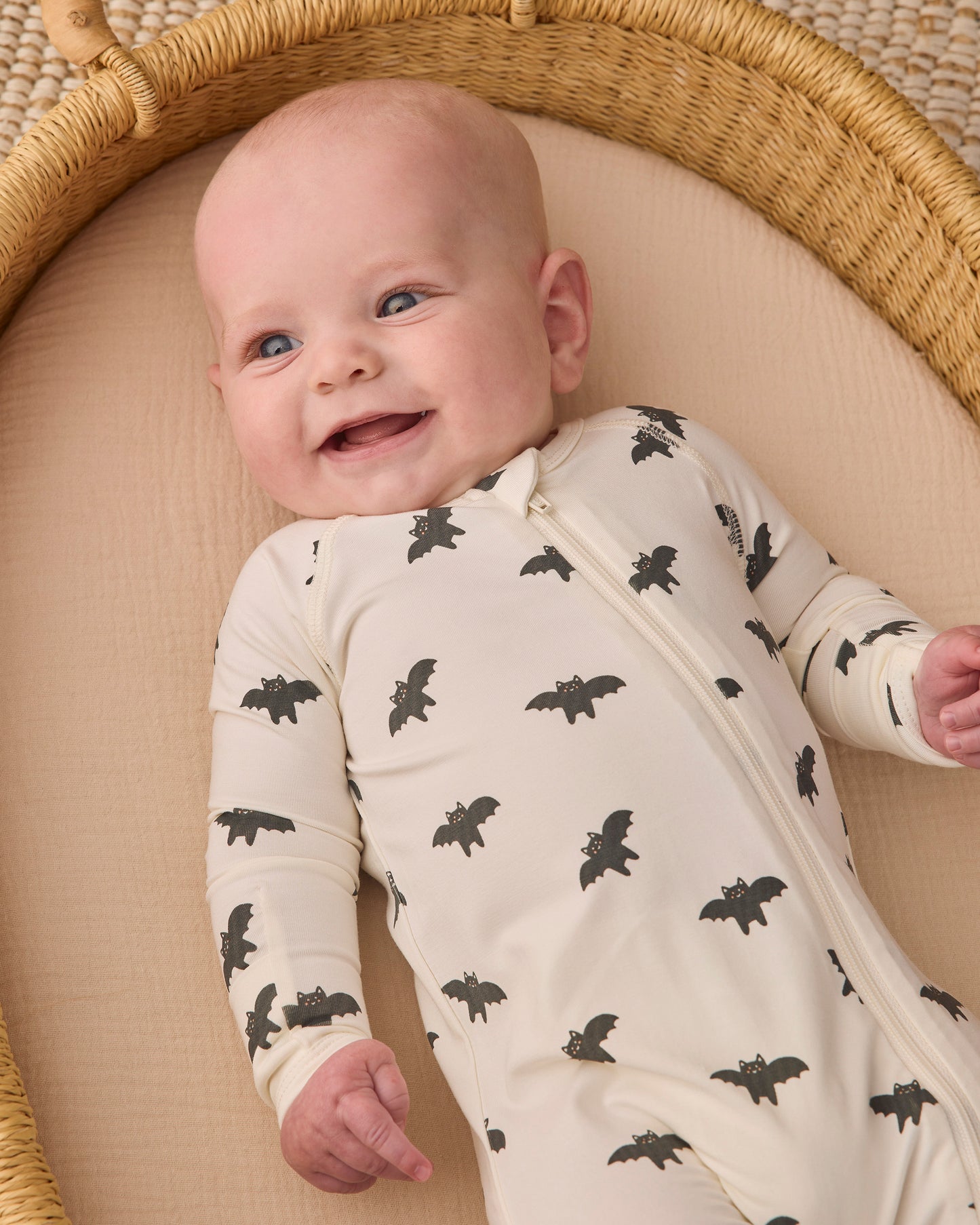 Bamboo Zip Footie Bats - Rylee + Cru | Kids Clothes | Trendy Baby Clothes | Modern Infant Outfits |