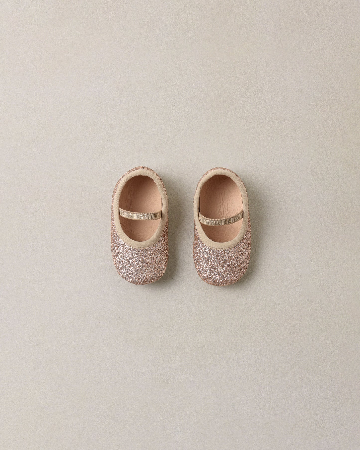 Baby Ballet Flats Rose Gold Shimmer - Rylee + Cru | Kids Clothes | Trendy Baby Clothes | Modern Infant Outfits |