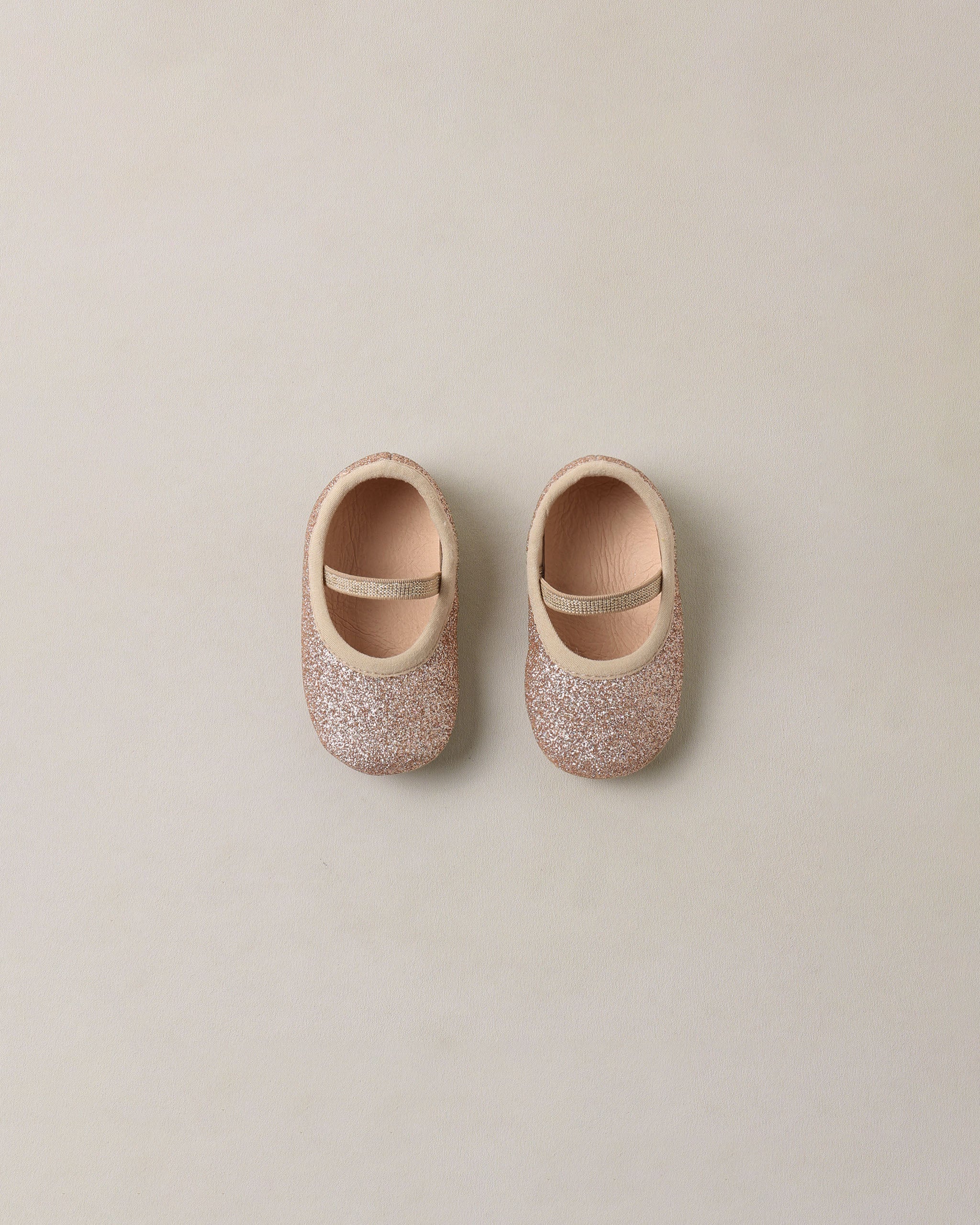 Baby Ballet Flats Rose Gold Shimmer - Rylee + Cru | Kids Clothes | Trendy Baby Clothes | Modern Infant Outfits |