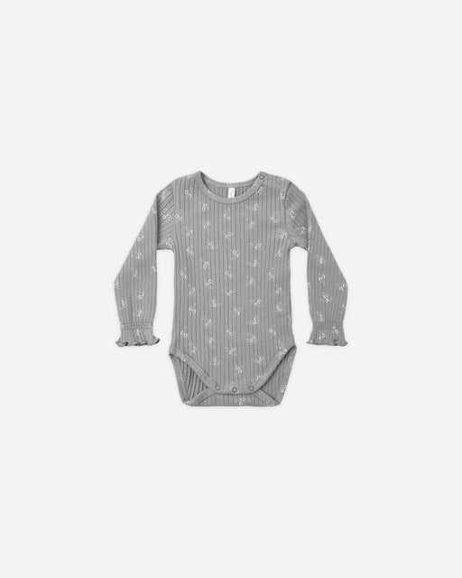 Smyth Bodysuit Slate Bloom - Rylee + Cru | Kids Clothes | Trendy Baby Clothes | Modern Infant Outfits |