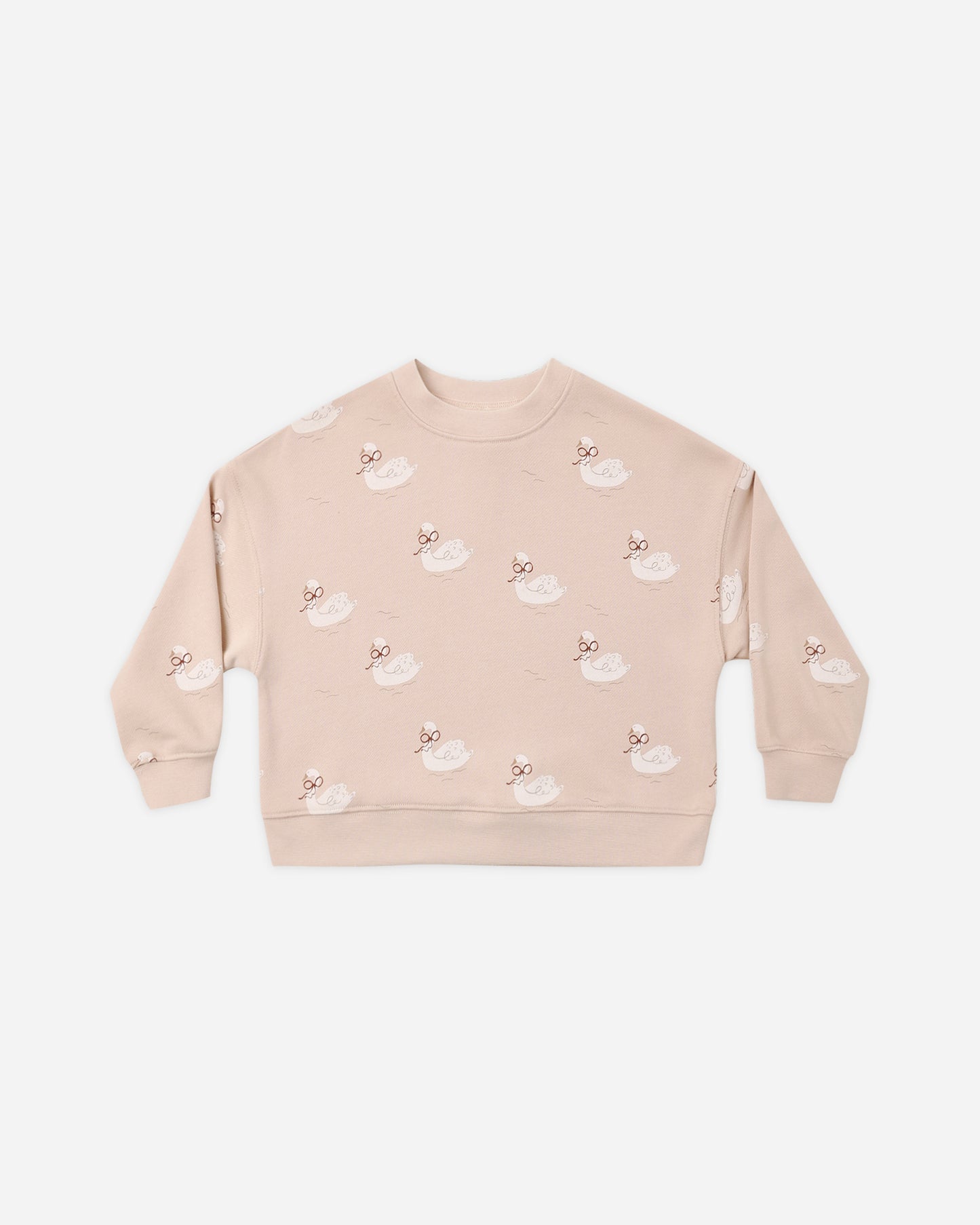 Boxy Pullover Swans - Rylee + Cru | Kids Clothes | Trendy Baby Clothes | Modern Infant Outfits |