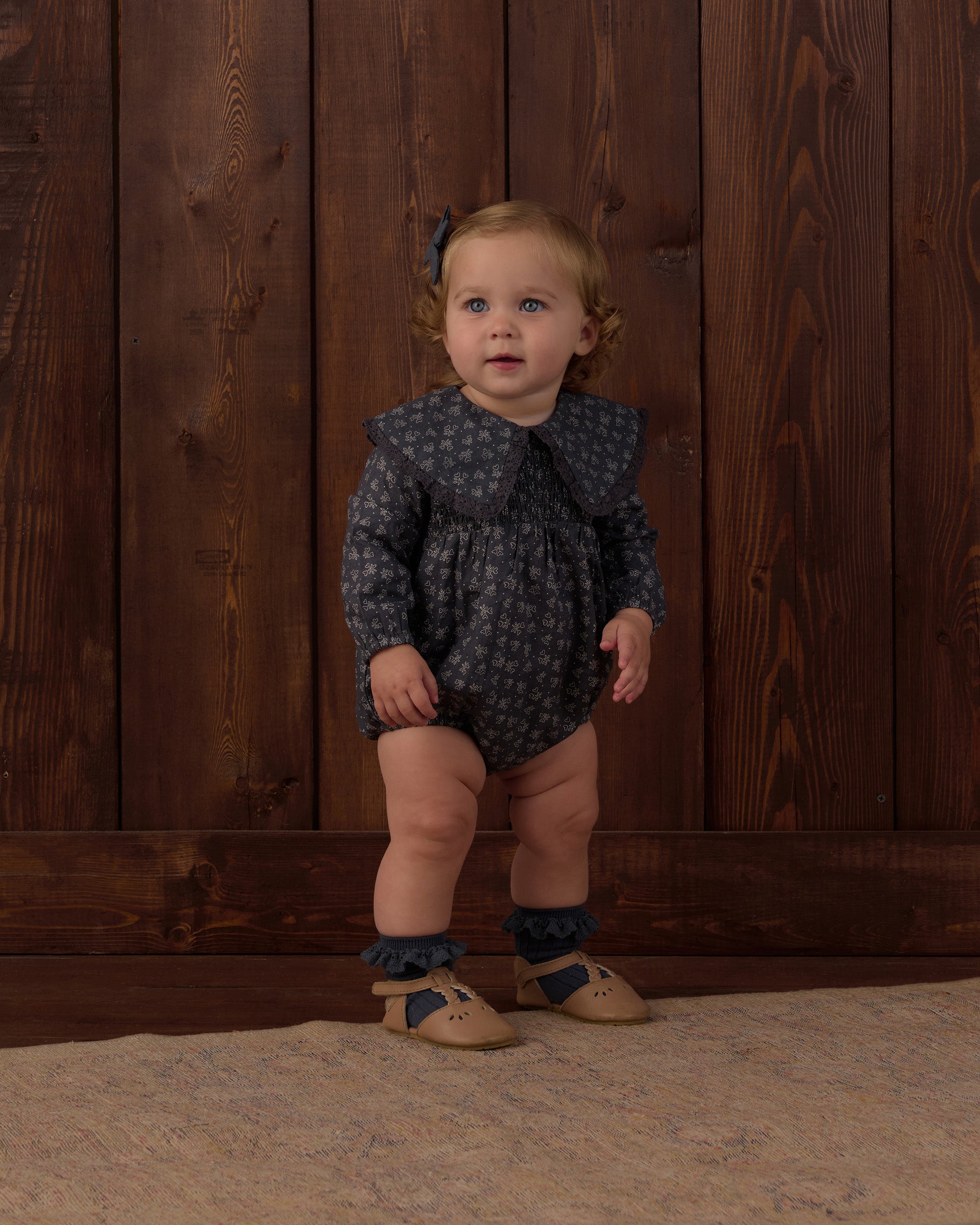 Fern Romper Heart Ditsy - Rylee + Cru | Kids Clothes | Trendy Baby Clothes | Modern Infant Outfits |