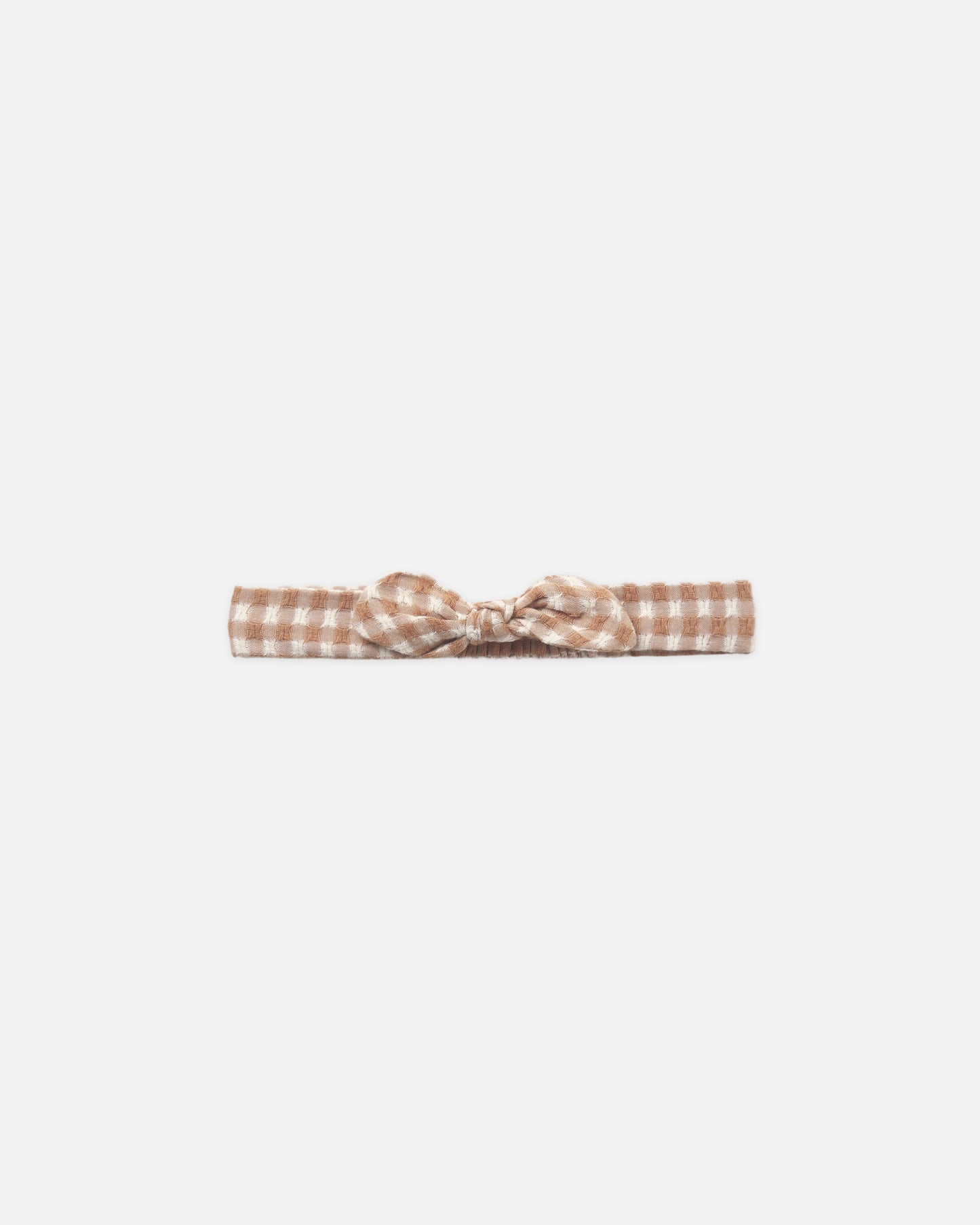Baby Bow Headband Fawn Gingham - Rylee + Cru | Kids Clothes | Trendy Baby Clothes | Modern Infant Outfits |