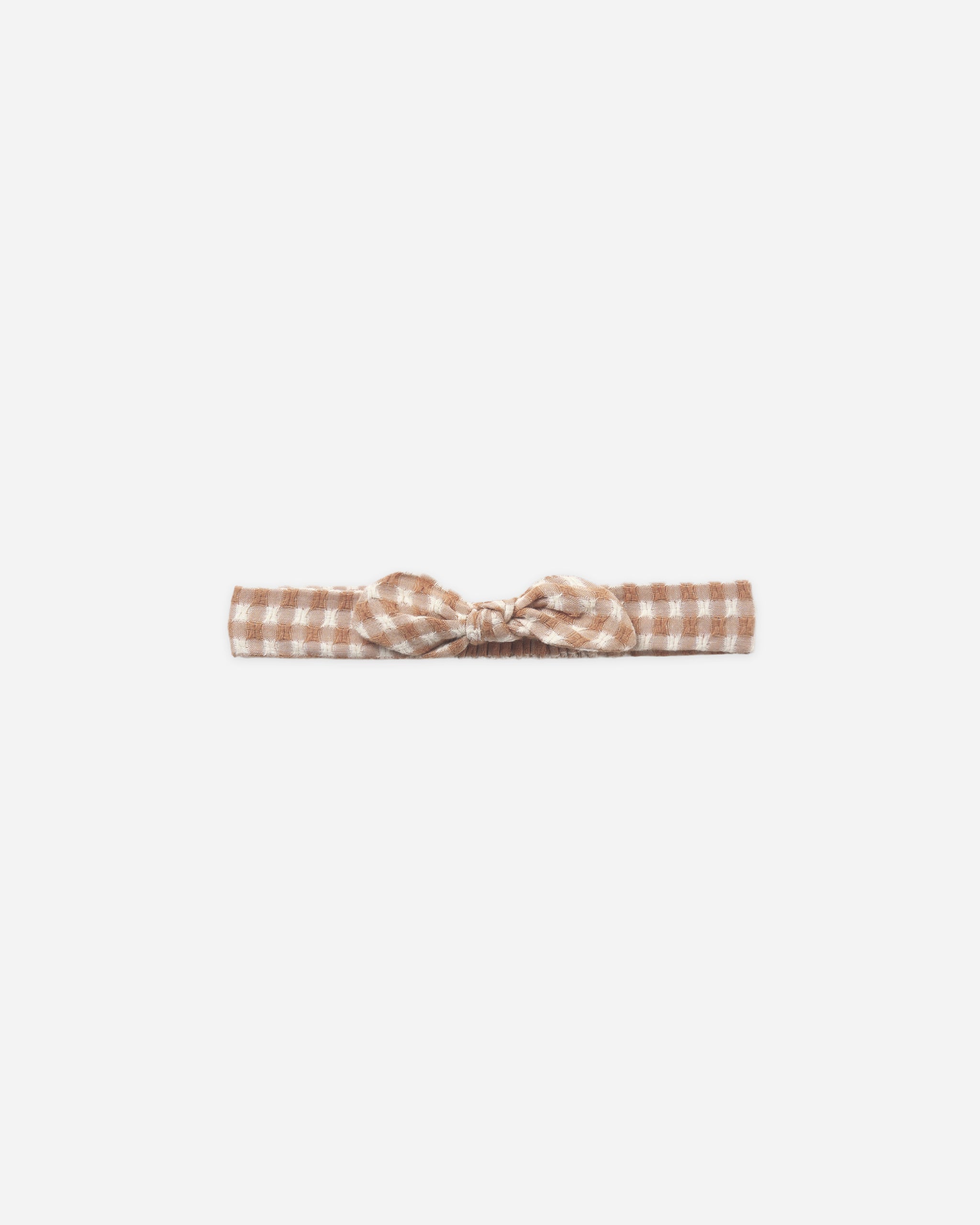 Baby Bow Headband Fawn Gingham - Rylee + Cru | Kids Clothes | Trendy Baby Clothes | Modern Infant Outfits |