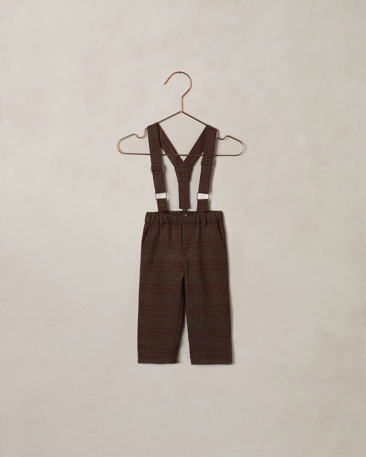 Suspender Pant Heathered Plaid