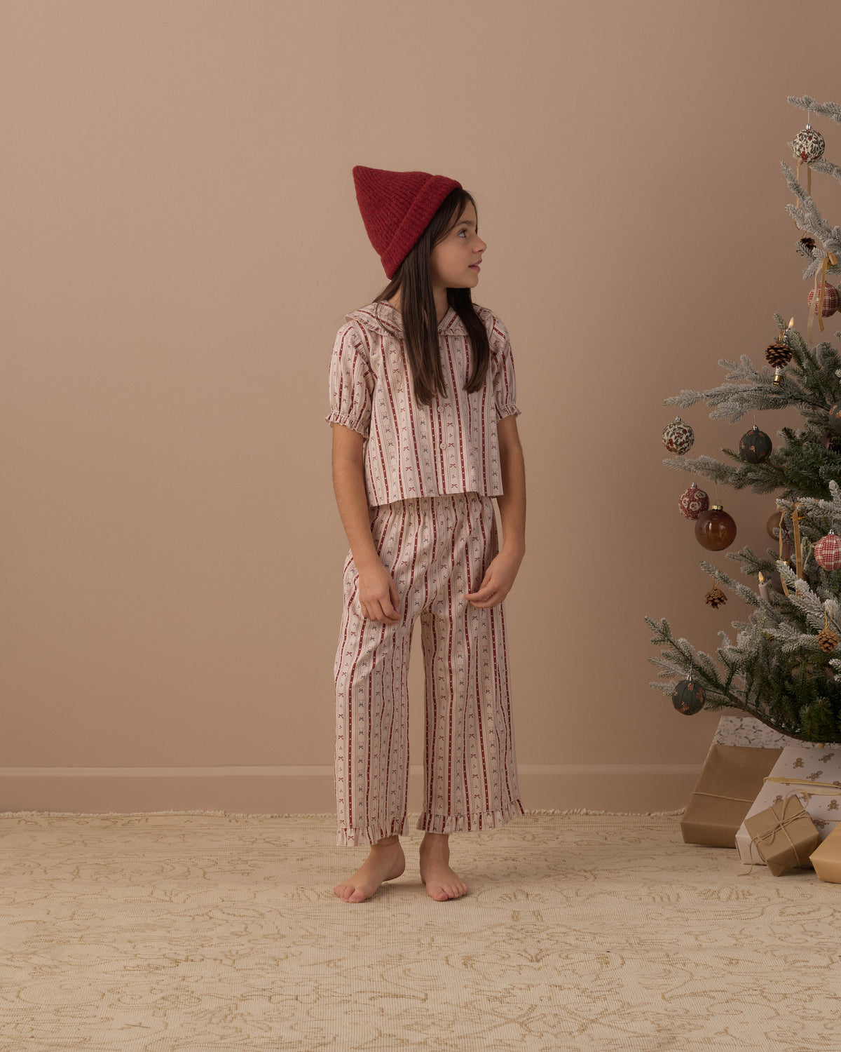 Ruffle Pajamas Candy Cane Lane - Rylee + Cru | Kids Clothes | Trendy Baby Clothes | Modern Infant Outfits |