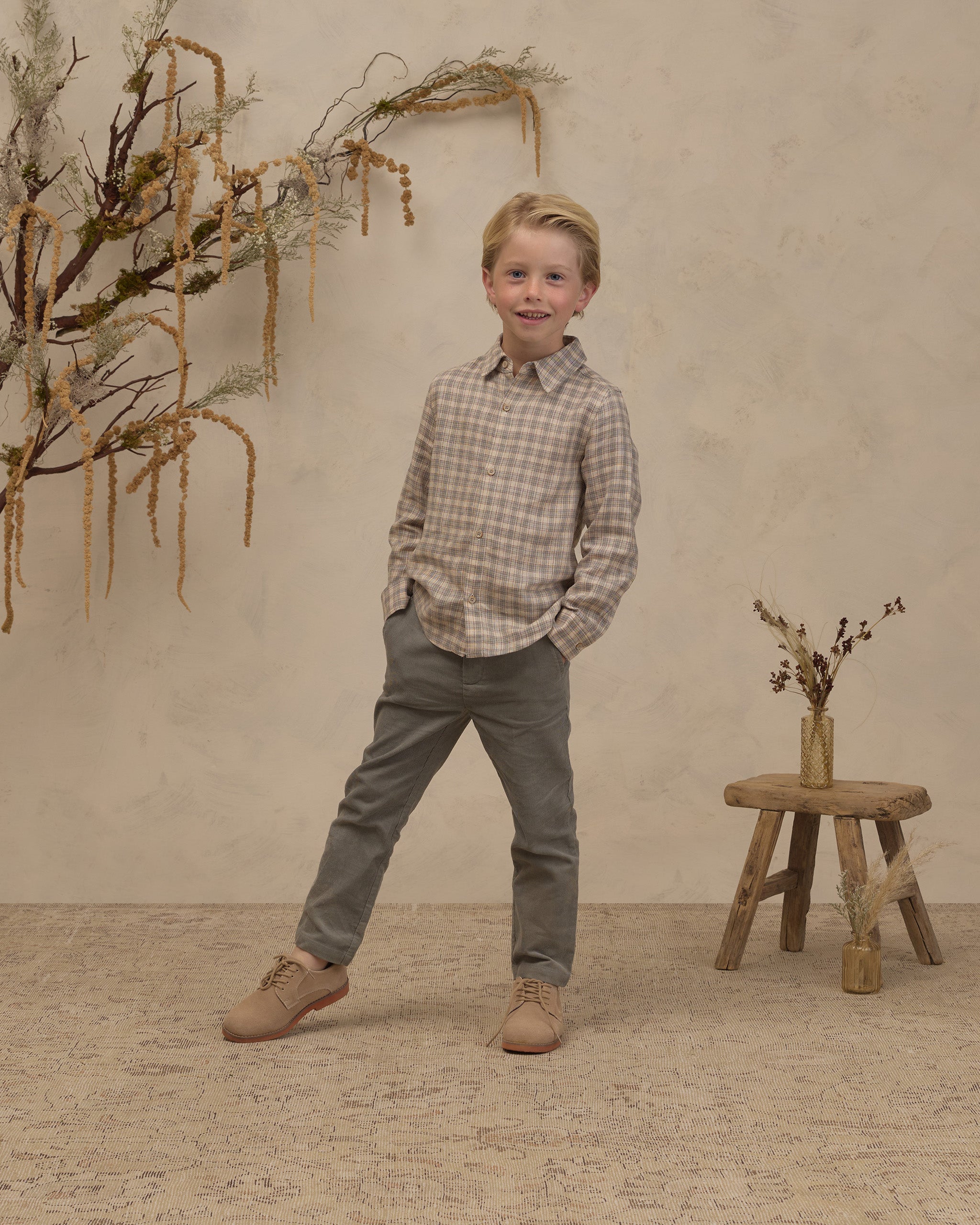 Harrison Button Down Fall Plaid - Rylee + Cru | Kids Clothes | Trendy Baby Clothes | Modern Infant Outfits |
