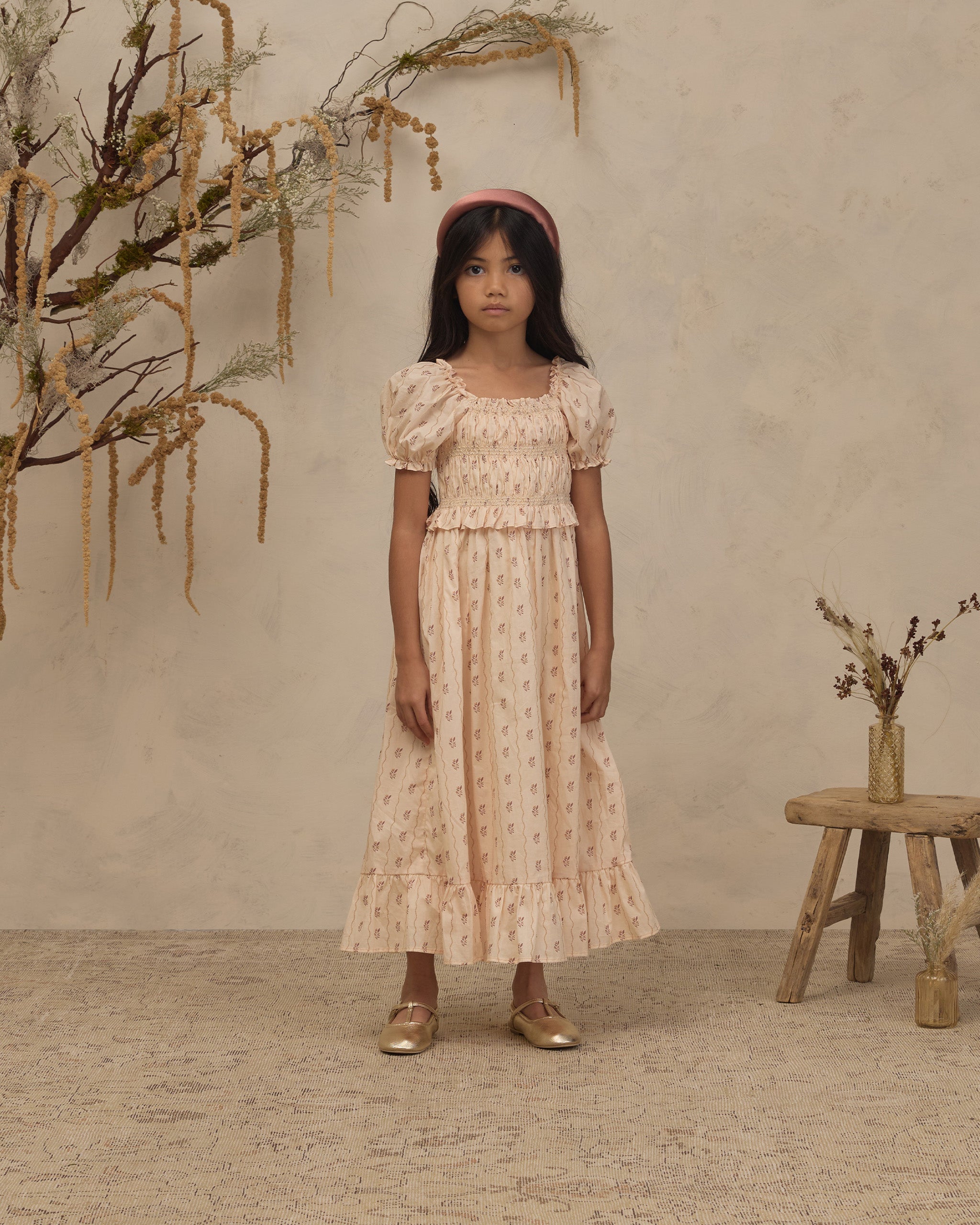 Maggie Dress Floral Stripe - Rylee + Cru | Kids Clothes | Trendy Baby Clothes | Modern Infant Outfits |