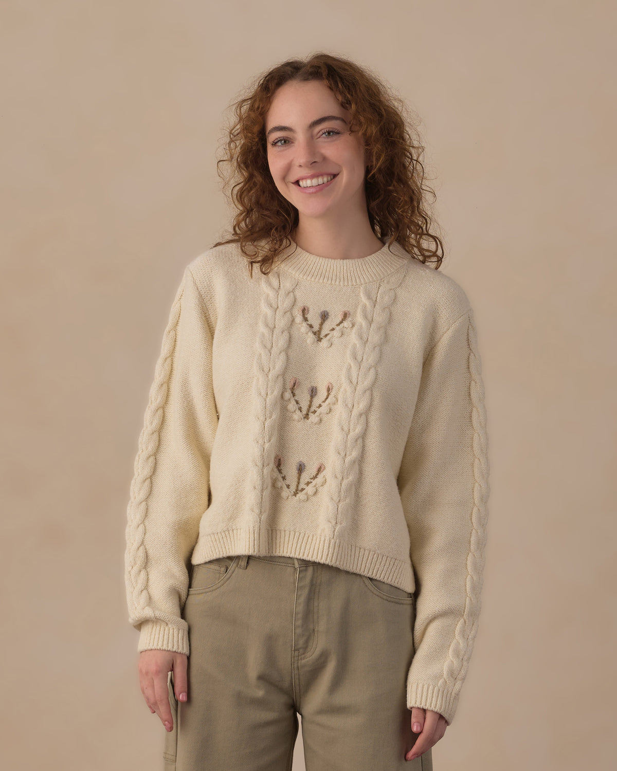 Women's Reagan Sweater Natural - Rylee + Cru | Kids Clothes | Trendy Baby Clothes | Modern Infant Outfits |