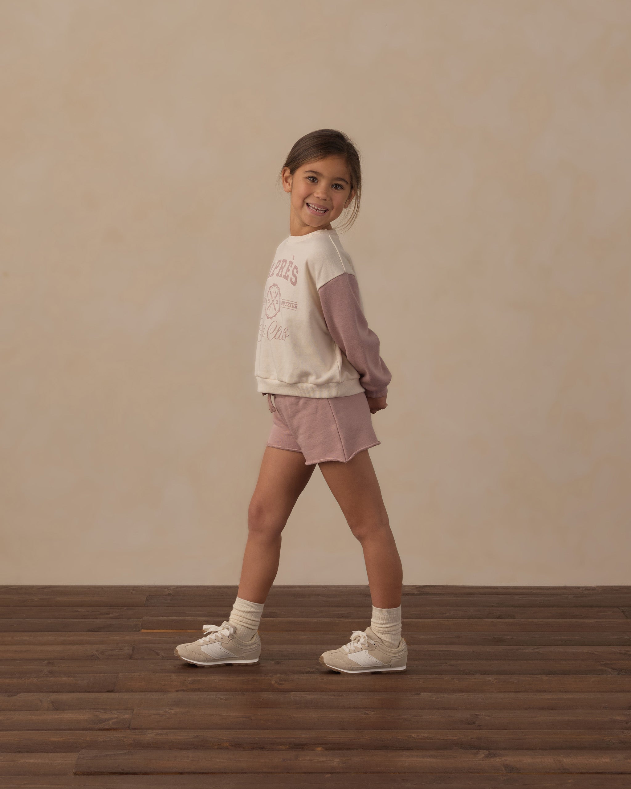 Sweat Short Rosewood - Rylee + Cru | Kids Clothes | Trendy Baby Clothes | Modern Infant Outfits |
