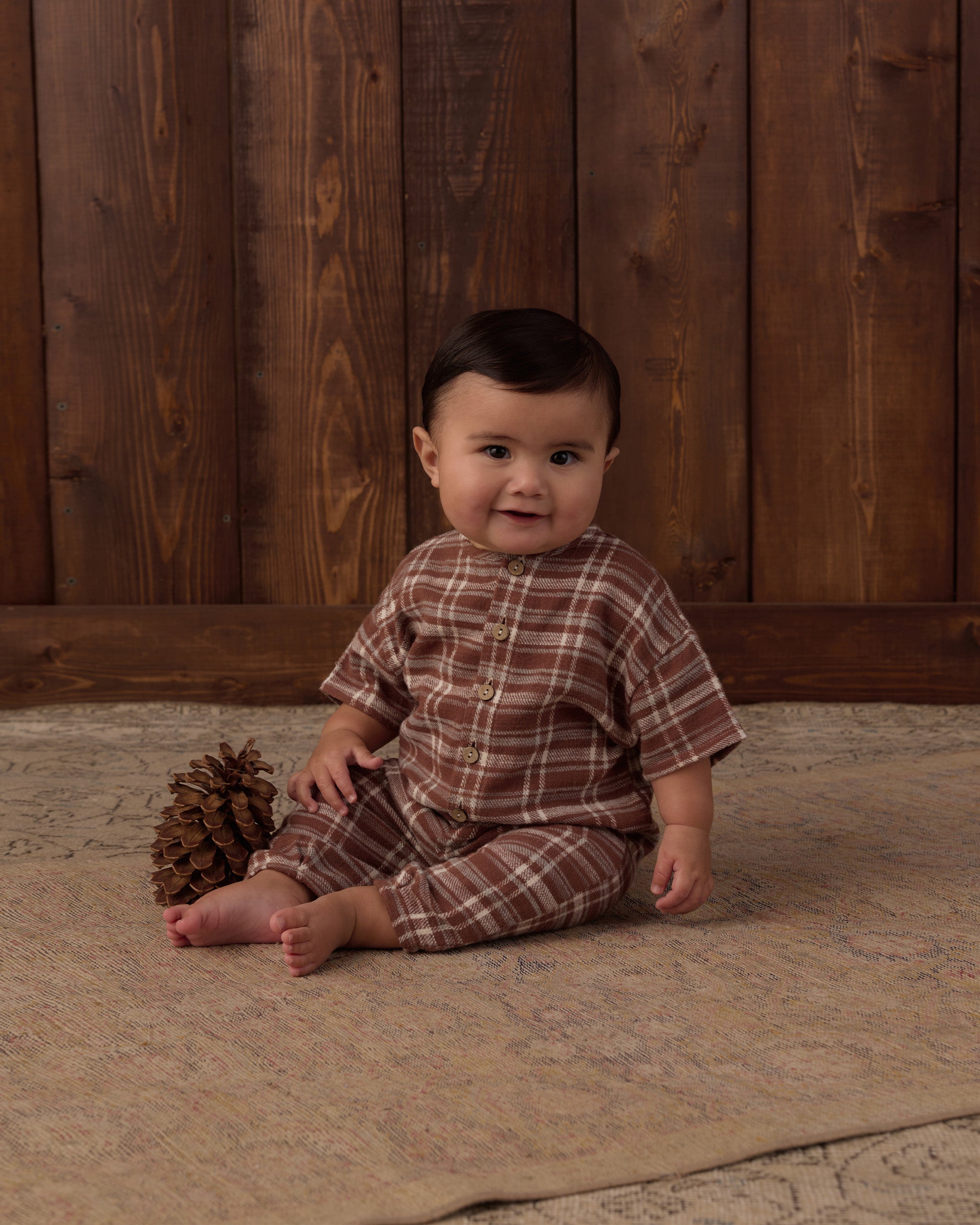 Hayes Jumpsuit Aspen Plaid - Rylee + Cru | Kids Clothes | Trendy Baby Clothes | Modern Infant Outfits |