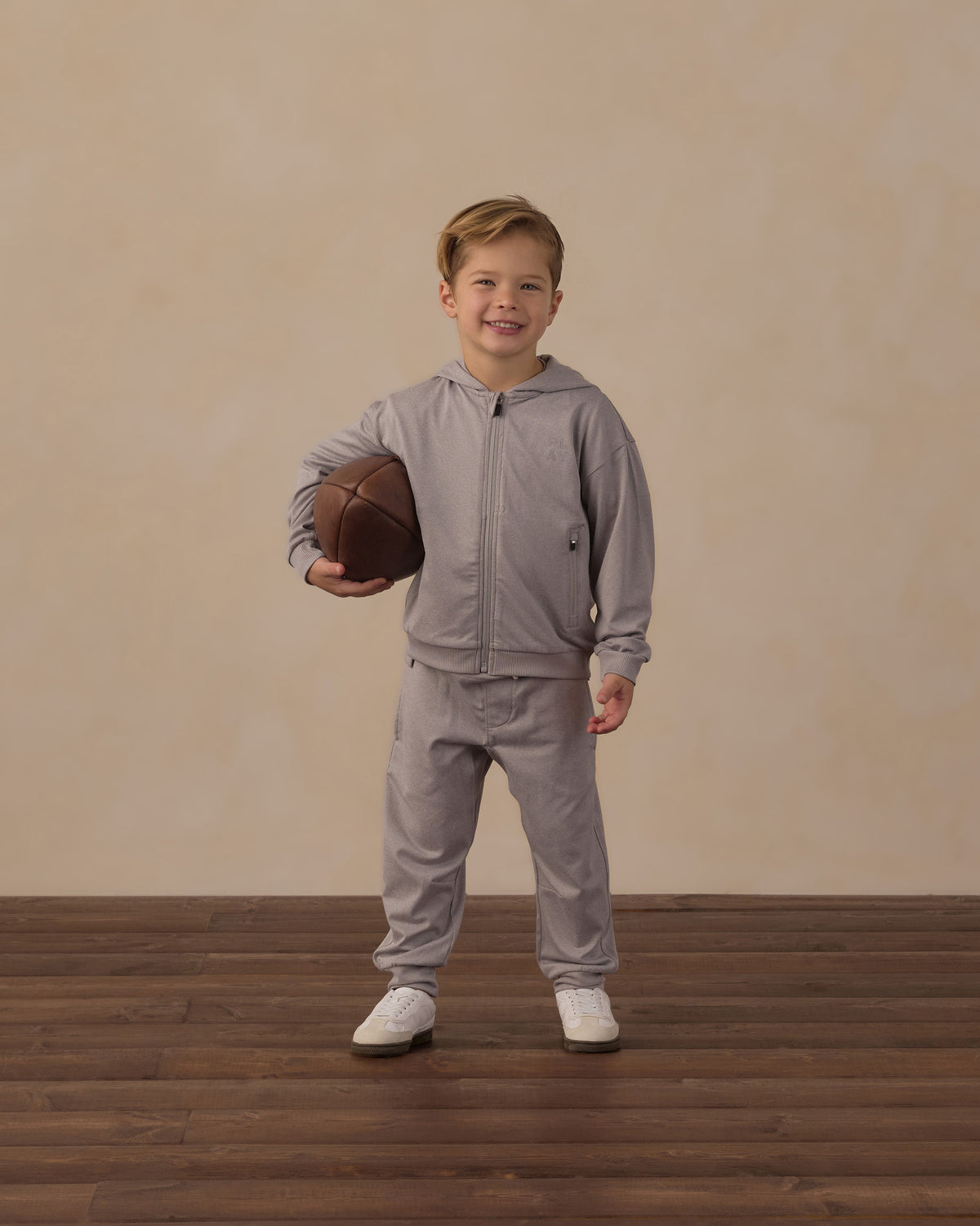 Century Tech Jogger Heathered Dusty Blue - Rylee + Cru | Kids Clothes | Trendy Baby Clothes | Modern Infant Outfits |