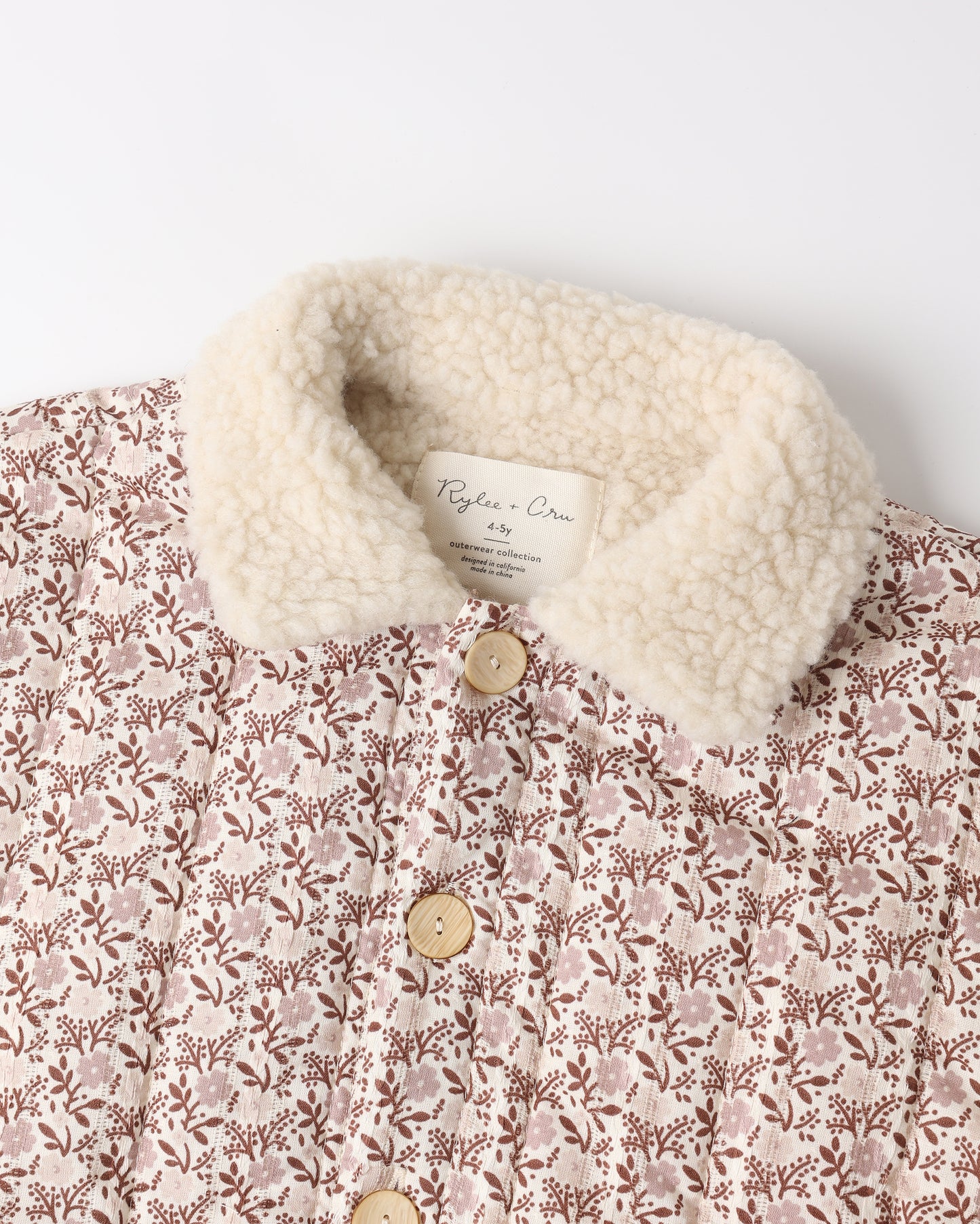 Quilted Collared Coat Primrose - Rylee + Cru | Kids Clothes | Trendy Baby Clothes | Modern Infant Outfits |