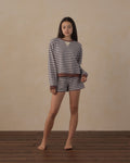 Teen Oversized Crew Sweatshirt Midnight Stripe - Rylee + Cru | Kids Clothes | Trendy Baby Clothes | Modern Infant Outfits |