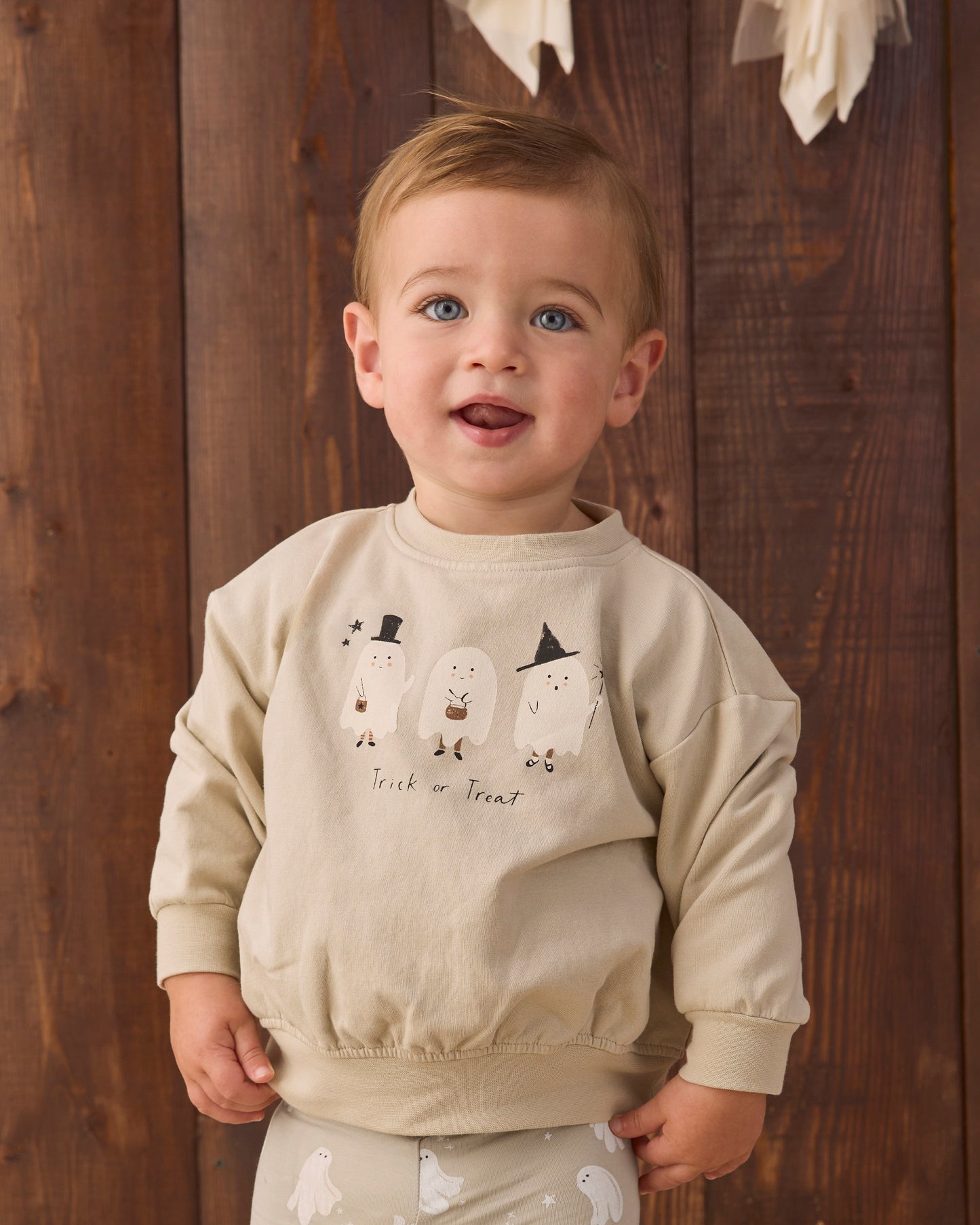 Relaxed Fleece Sweatshirt Trick Or Treat - Rylee + Cru | Kids Clothes | Trendy Baby Clothes | Modern Infant Outfits |