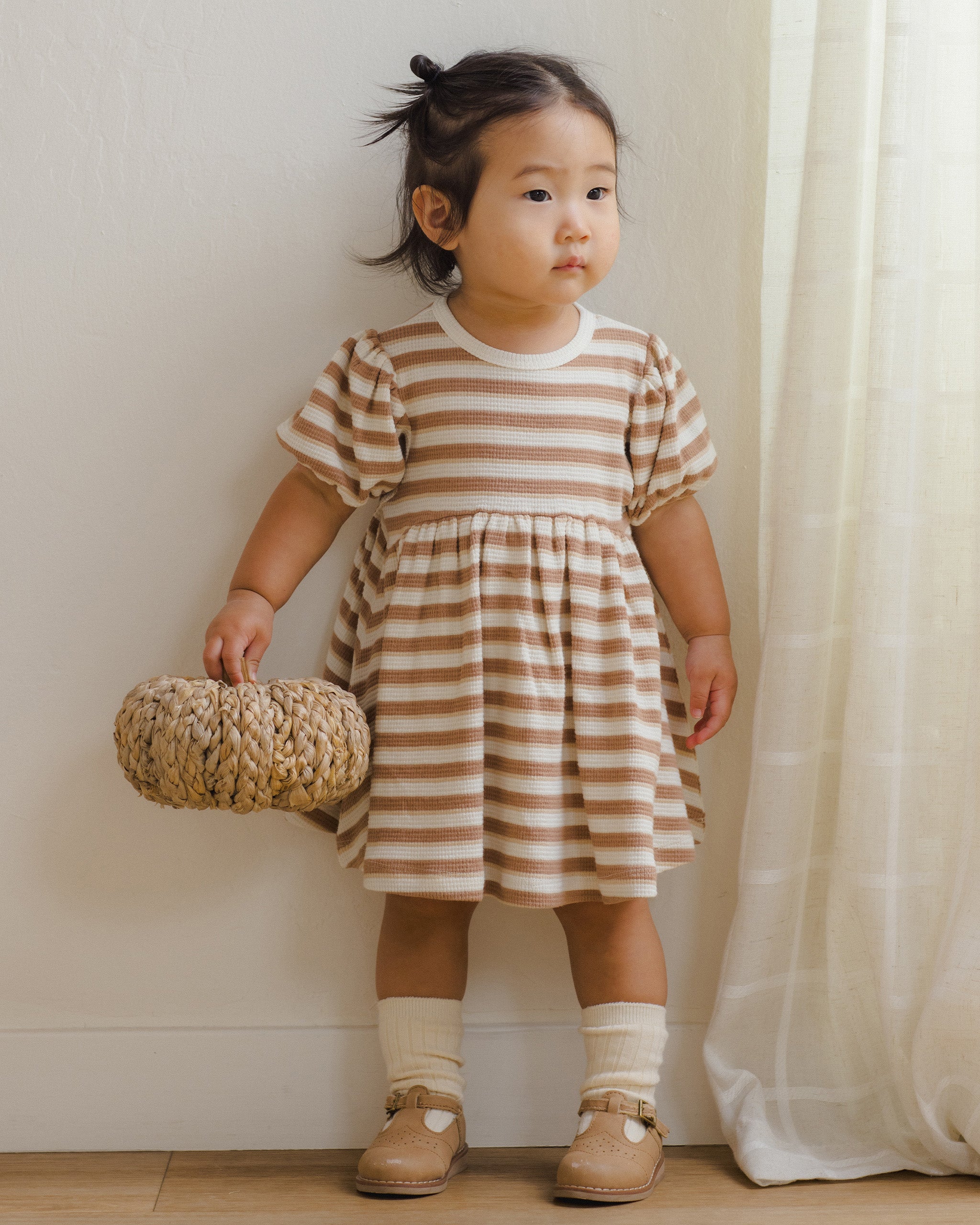 Darla Dress Spice Stripe - Rylee + Cru | Kids Clothes | Trendy Baby Clothes | Modern Infant Outfits |