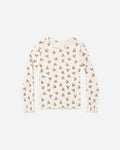 Ribbed Long Sleeve Top Ruby Bloom - Rylee + Cru | Kids Clothes | Trendy Baby Clothes | Modern Infant Outfits |