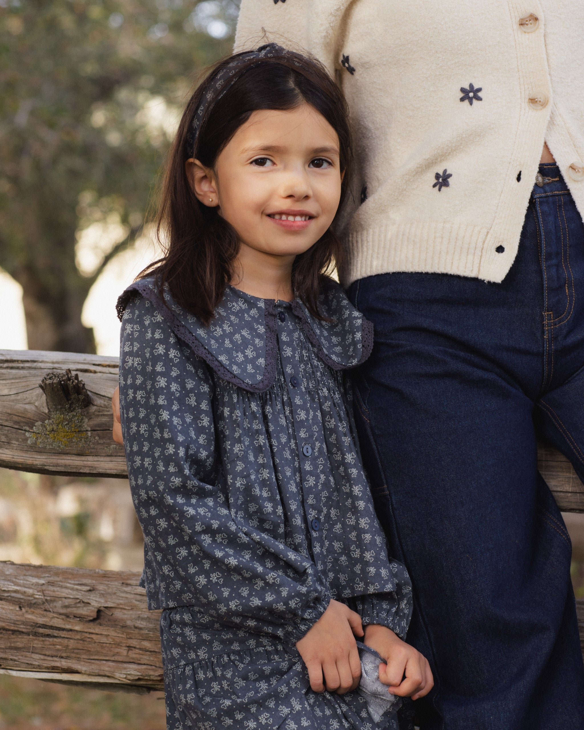 Fern Blouse Heart Ditsy - Rylee + Cru | Kids Clothes | Trendy Baby Clothes | Modern Infant Outfits |