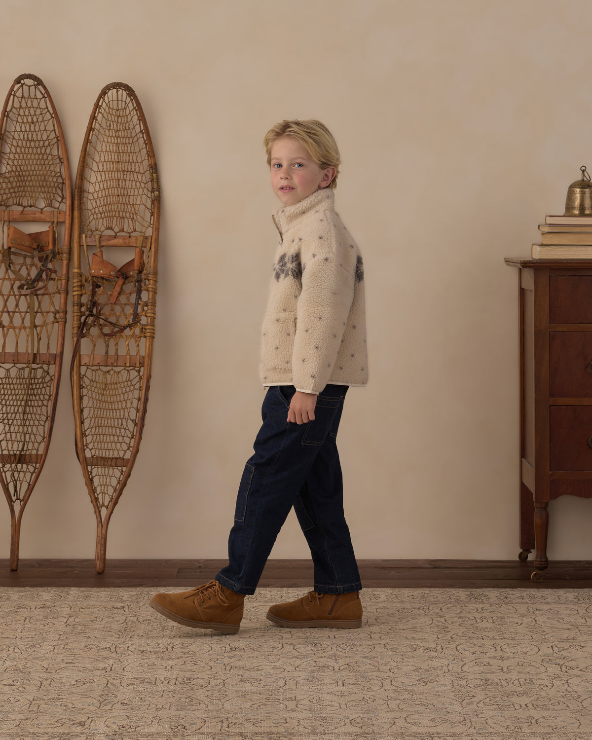 Felix Jacket Natural Fair Isle - Rylee + Cru | Kids Clothes | Trendy Baby Clothes | Modern Infant Outfits |