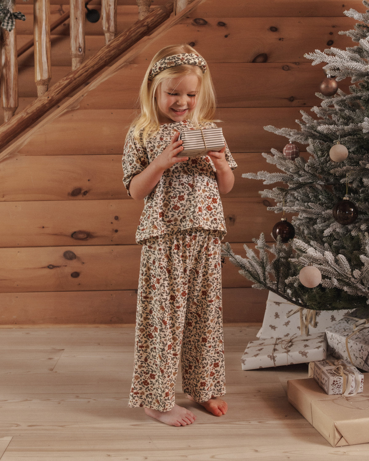Ruthie Set Holiday Floral - Rylee + Cru | Kids Clothes | Trendy Baby Clothes | Modern Infant Outfits |