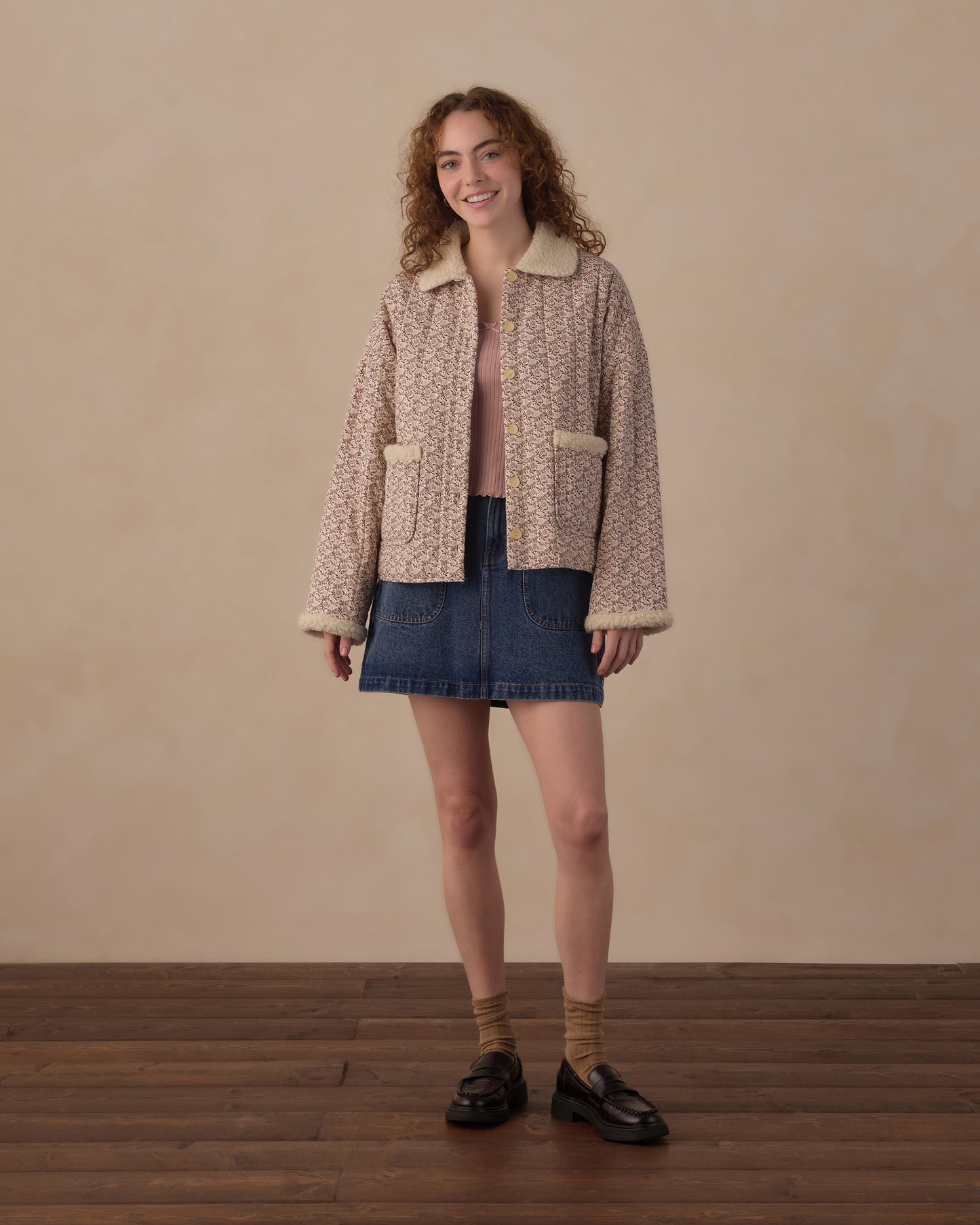 Women's Quilted Collared Jacket Primrose - Rylee + Cru | Kids Clothes | Trendy Baby Clothes | Modern Infant Outfits |