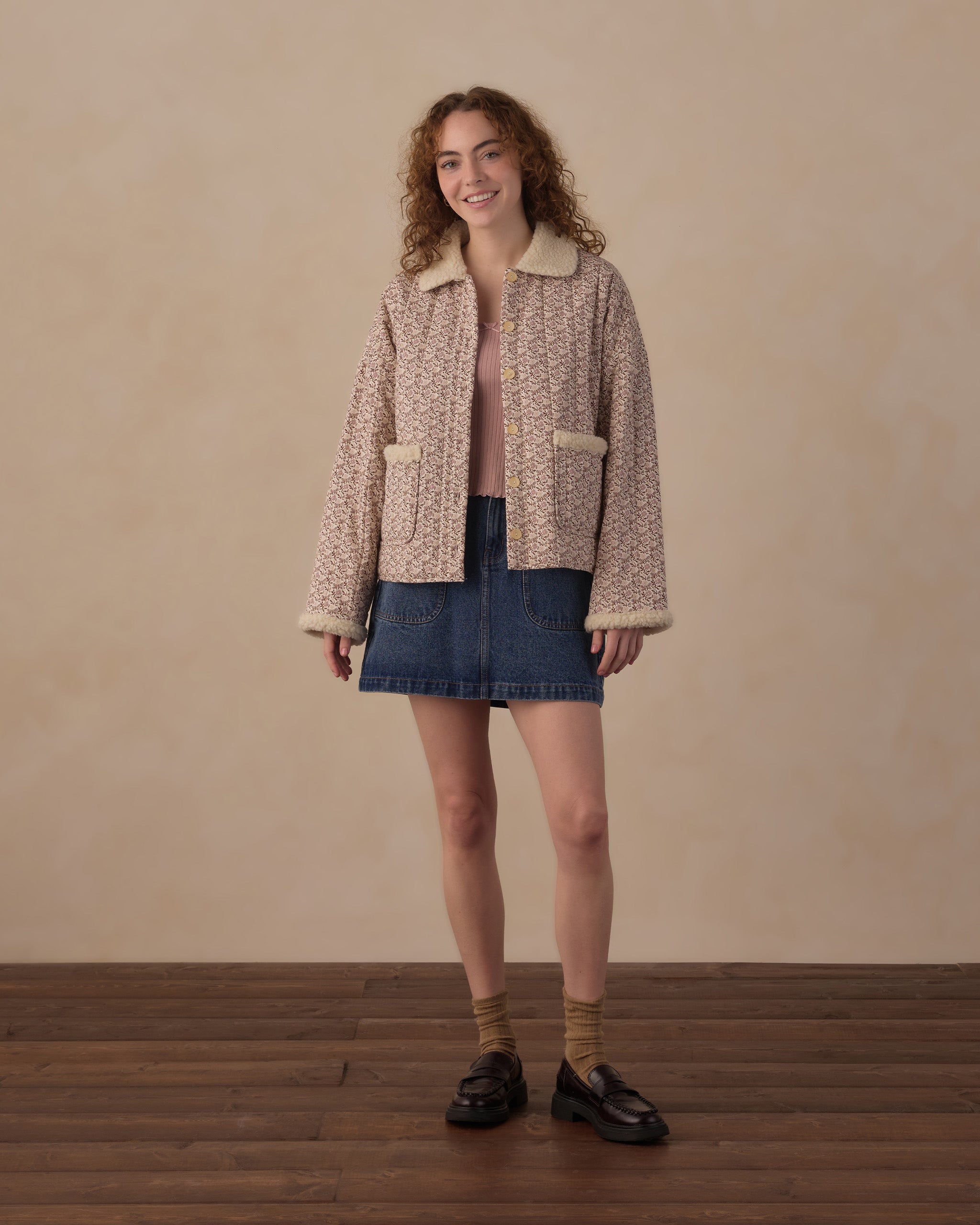 Women's Quilted Collared Jacket Primrose - Rylee + Cru | Kids Clothes | Trendy Baby Clothes | Modern Infant Outfits |