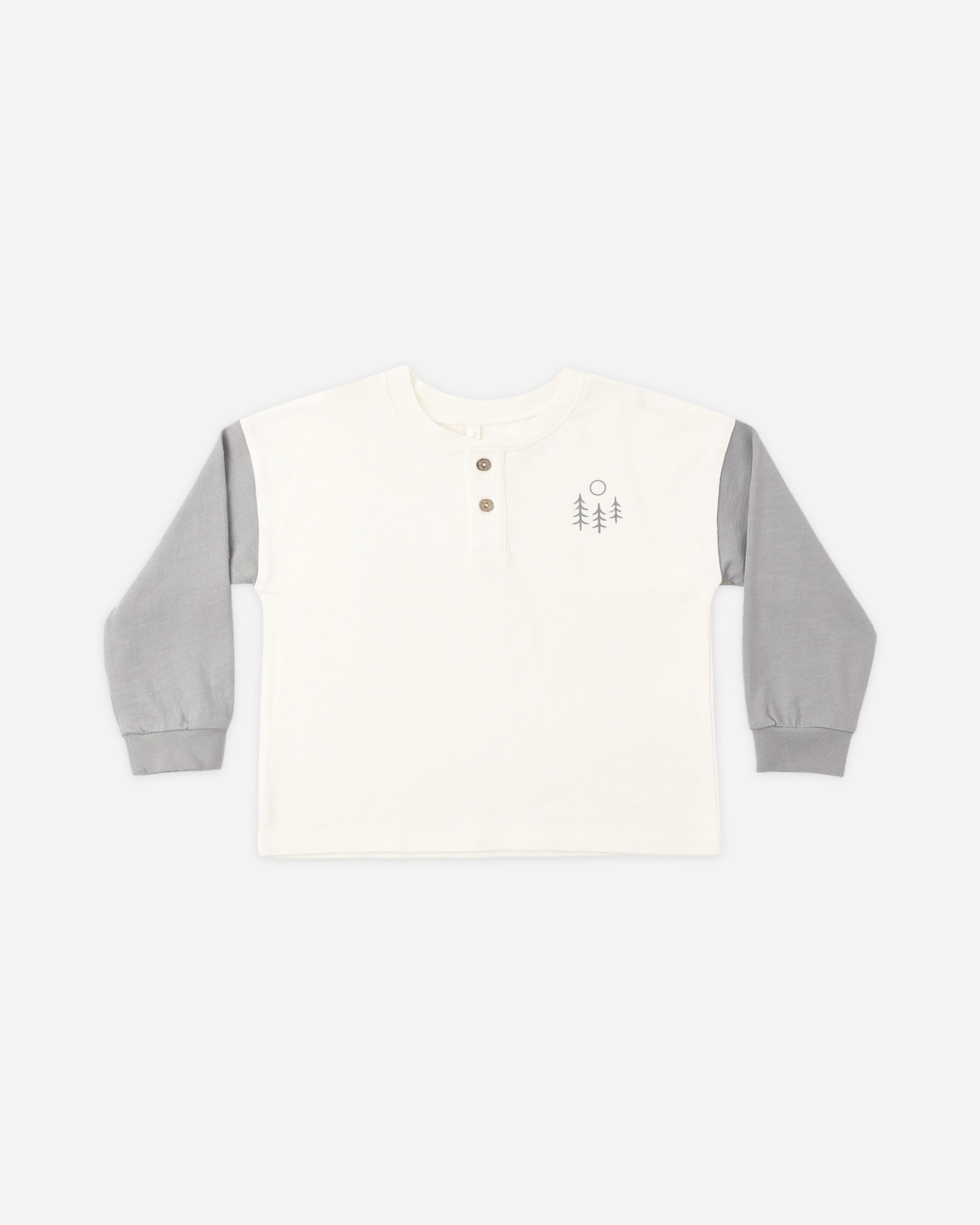 Relaxed Long Sleeve Henley Made For Adventure - Rylee + Cru | Kids Clothes | Trendy Baby Clothes | Modern Infant Outfits |