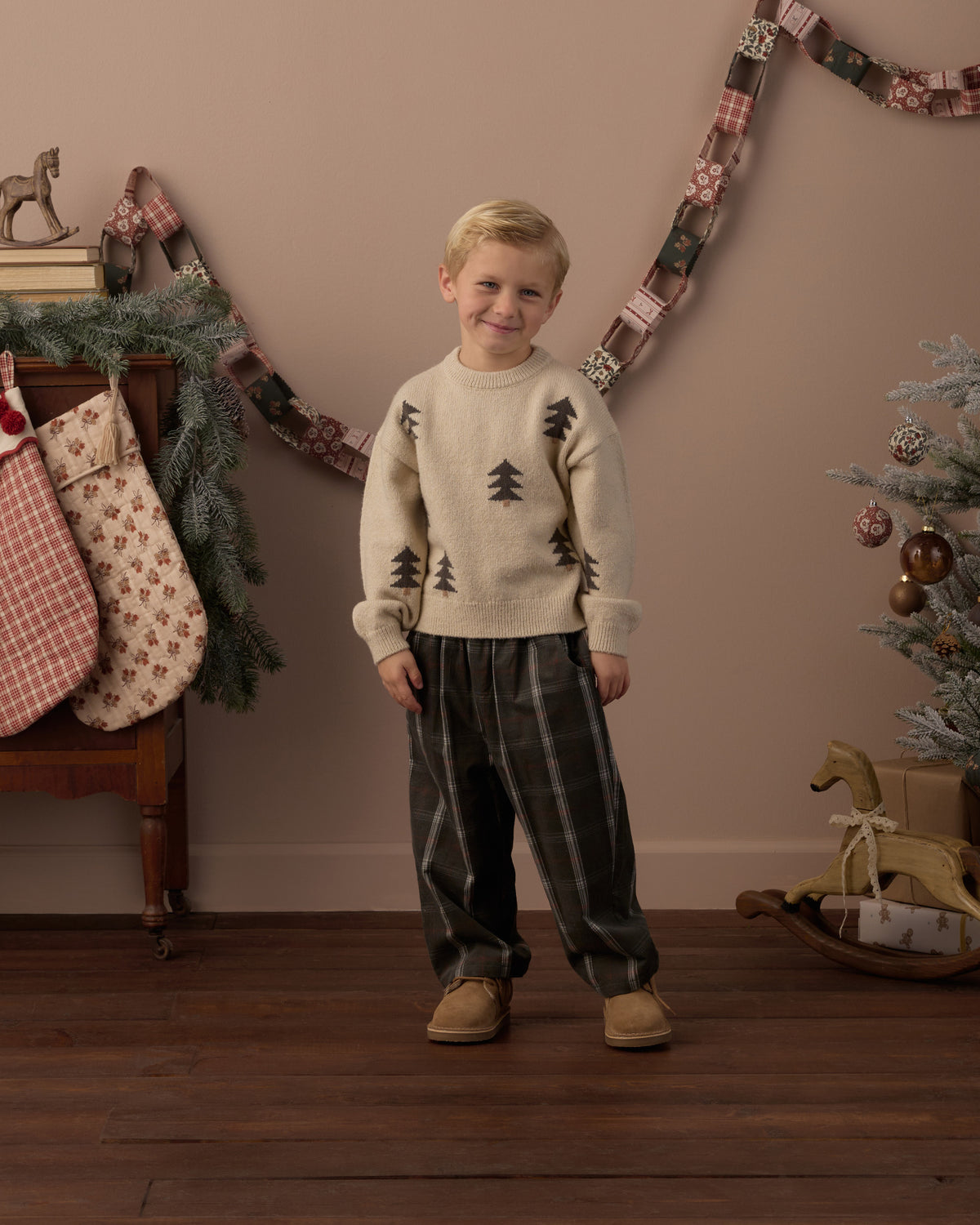 Palmer Pant Holiday Plaid - Rylee + Cru | Kids Clothes | Trendy Baby Clothes | Modern Infant Outfits |