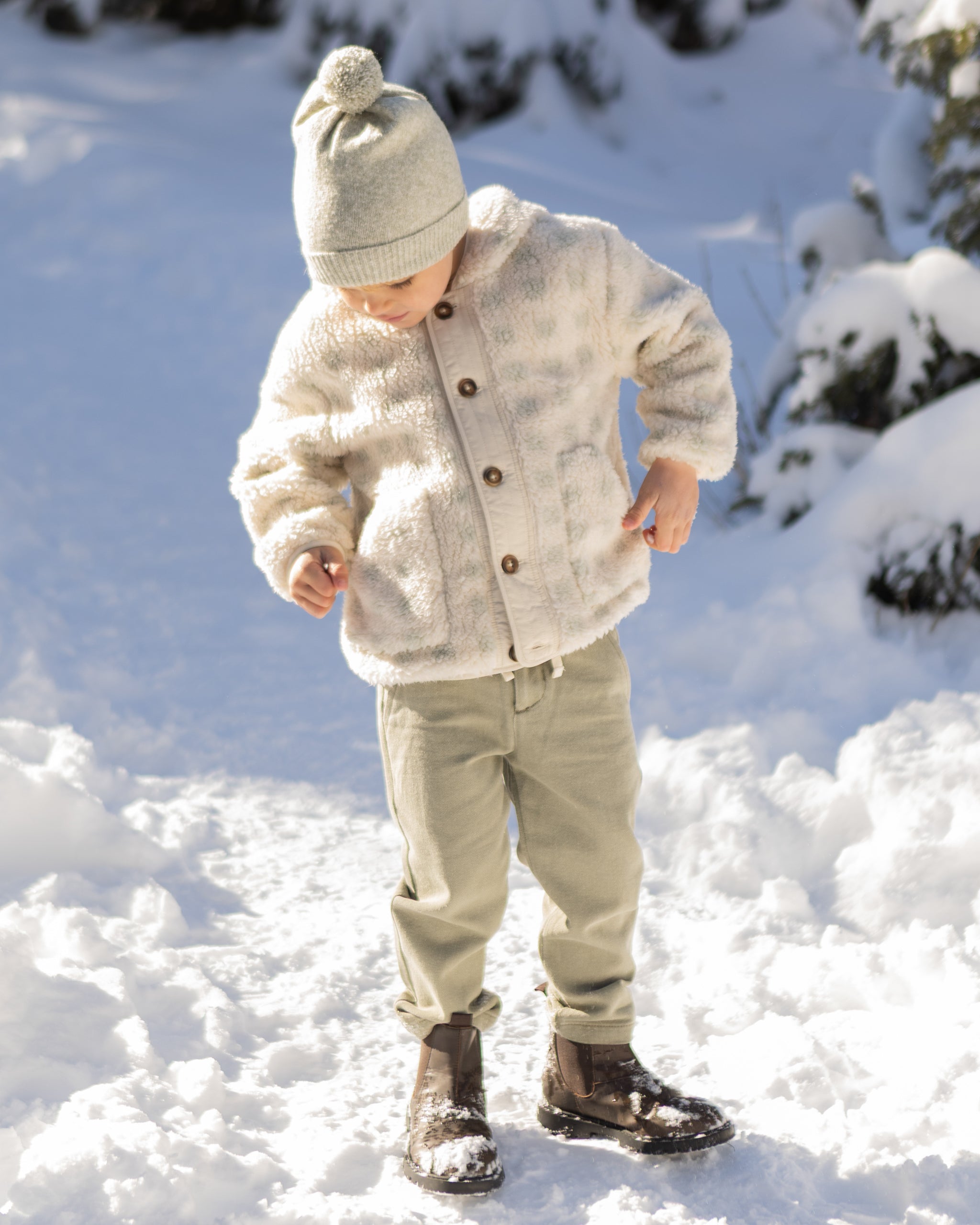 Lodge Jacket  Sage Check - Rylee + Cru | Kids Clothes | Trendy Baby Clothes | Modern Infant Outfits |