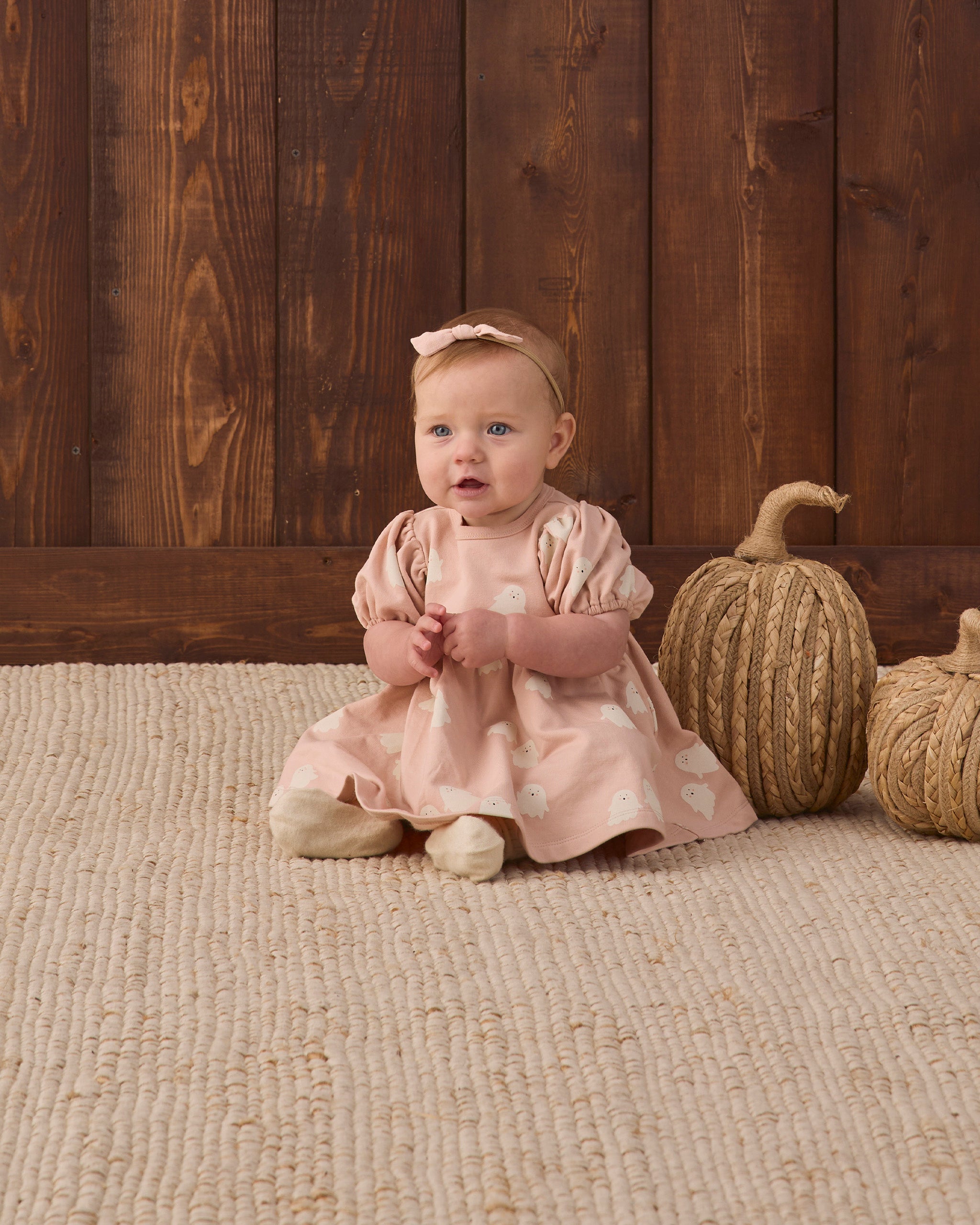 Darla Dress Sweet Ghost - Rylee + Cru | Kids Clothes | Trendy Baby Clothes | Modern Infant Outfits |