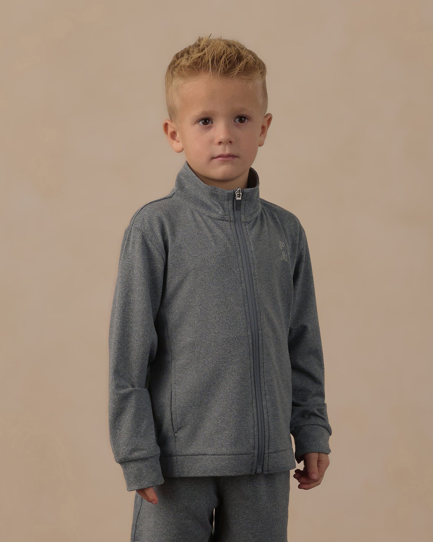 Technical Jacket Heathered Midnight - Rylee + Cru | Kids Clothes | Trendy Baby Clothes | Modern Infant Outfits |