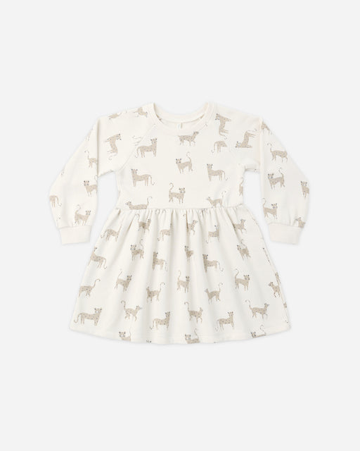 Raglan Dress Leopards - Rylee + Cru | Kids Clothes | Trendy Baby Clothes | Modern Infant Outfits |