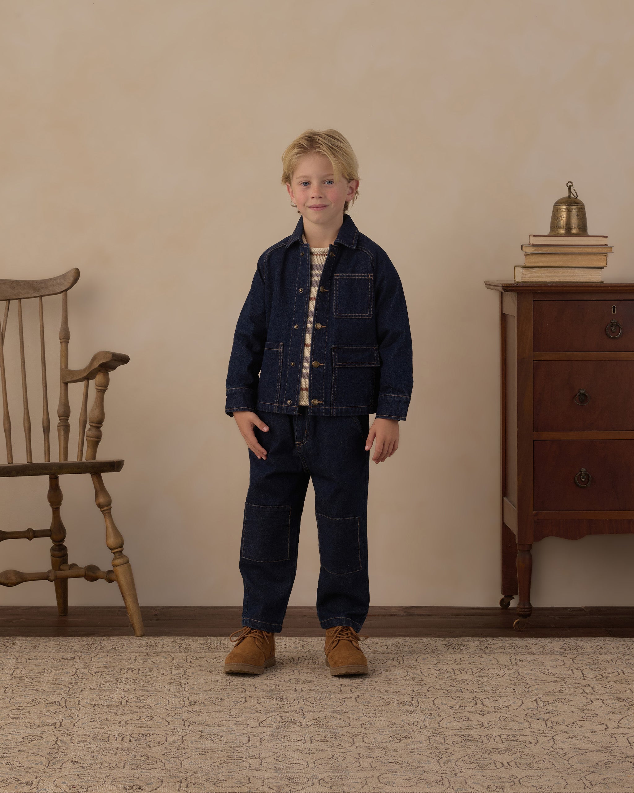 North Jacket Dark Indigo - Rylee + Cru | Kids Clothes | Trendy Baby Clothes | Modern Infant Outfits |