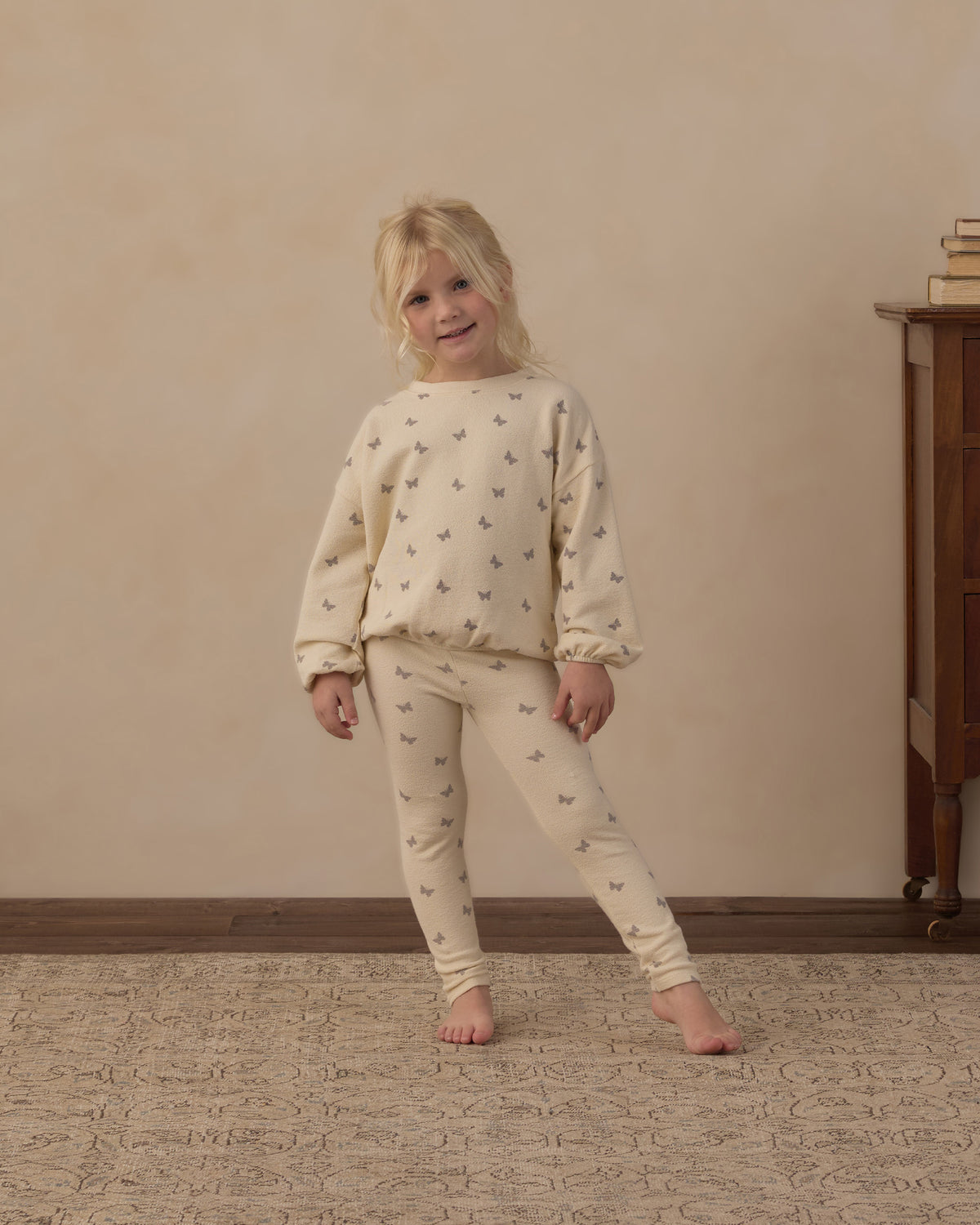 Spongey Knit Set Butterfly Ditsy - Rylee + Cru | Kids Clothes | Trendy Baby Clothes | Modern Infant Outfits |