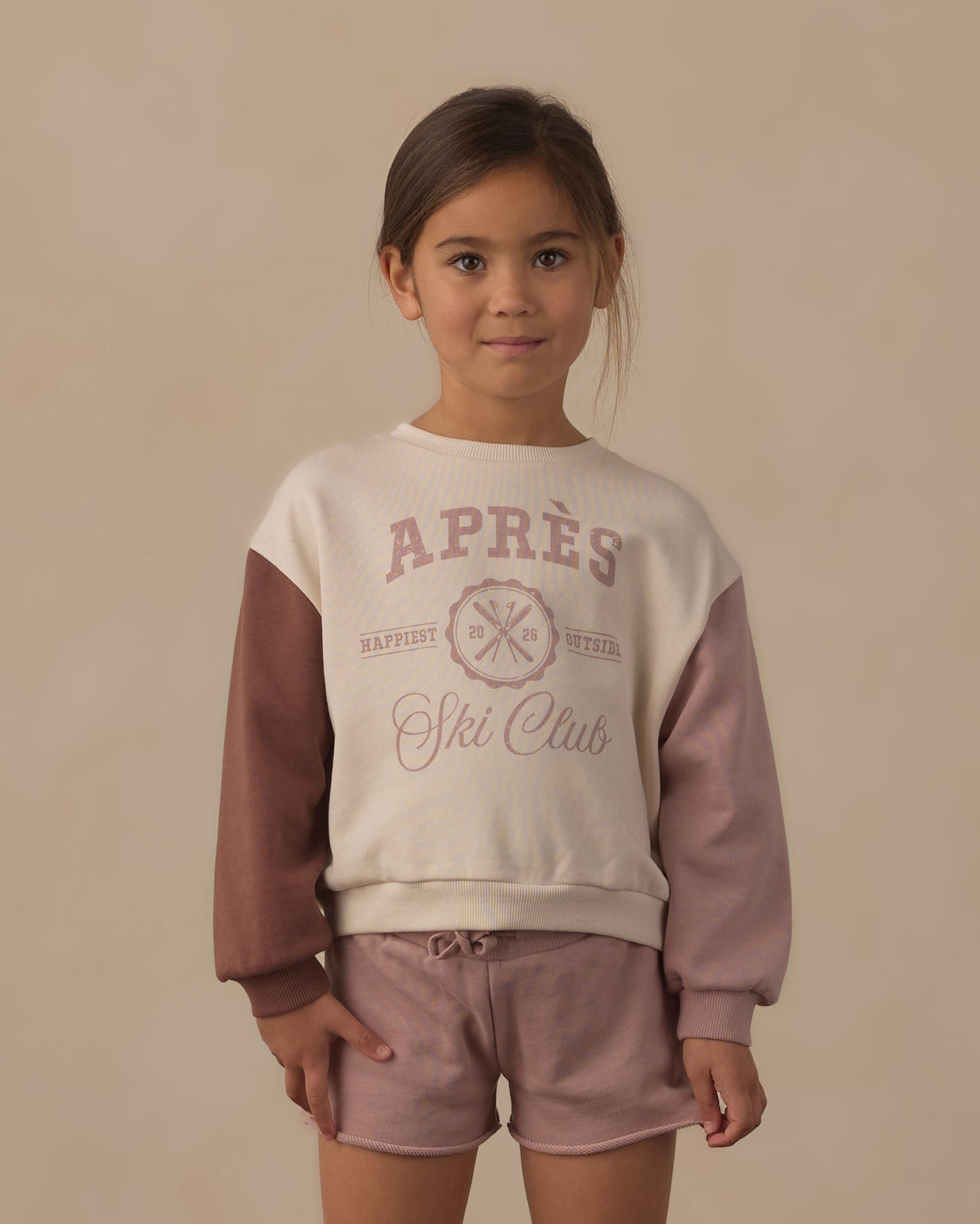 Sweat Short Rosewood - Rylee + Cru | Kids Clothes | Trendy Baby Clothes | Modern Infant Outfits |