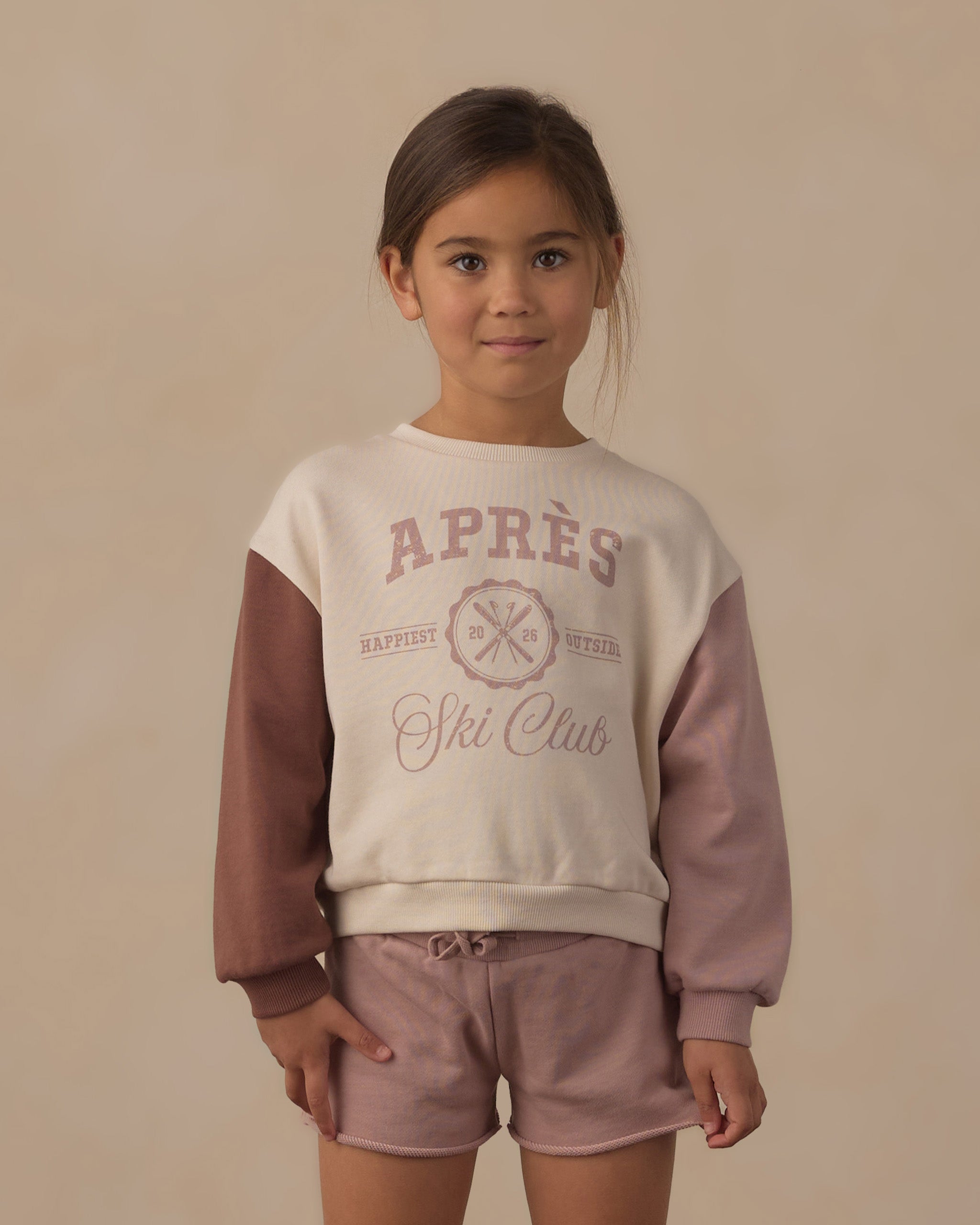 Sweat Short Rosewood - Rylee + Cru | Kids Clothes | Trendy Baby Clothes | Modern Infant Outfits |