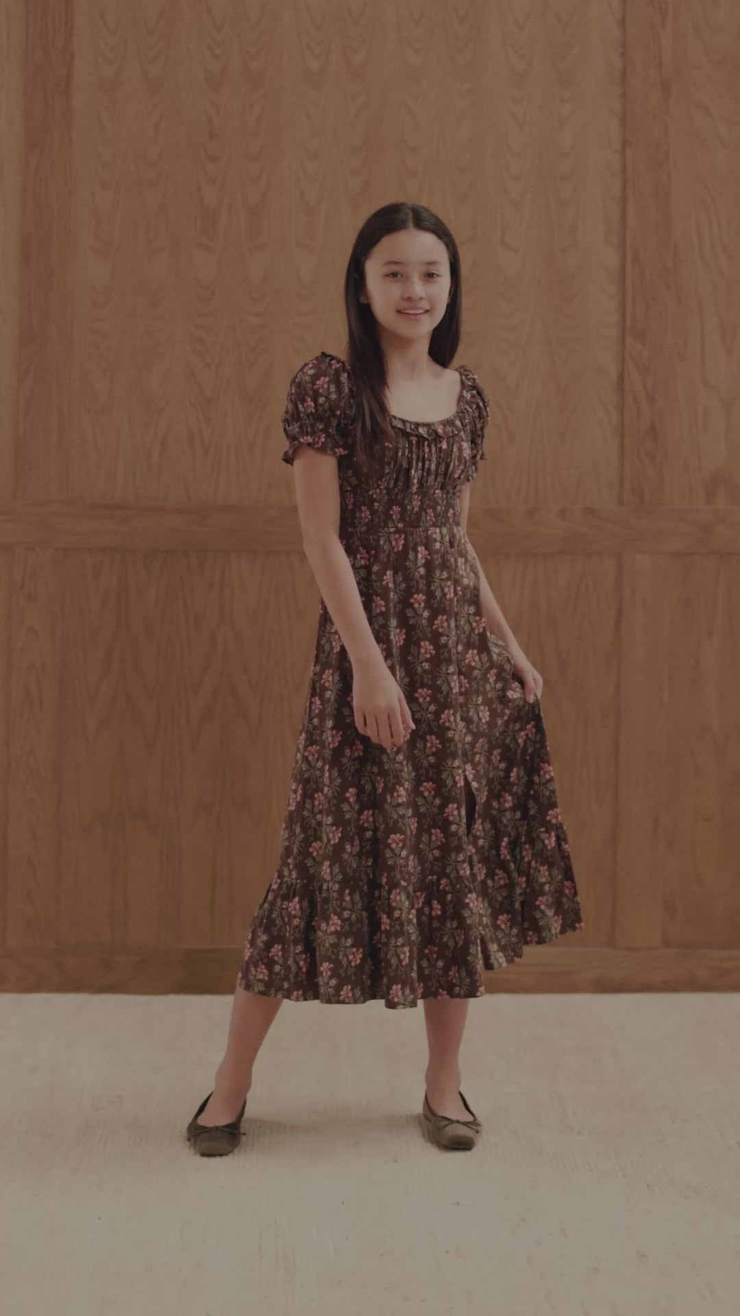 Abito Lana || Floreale invernale