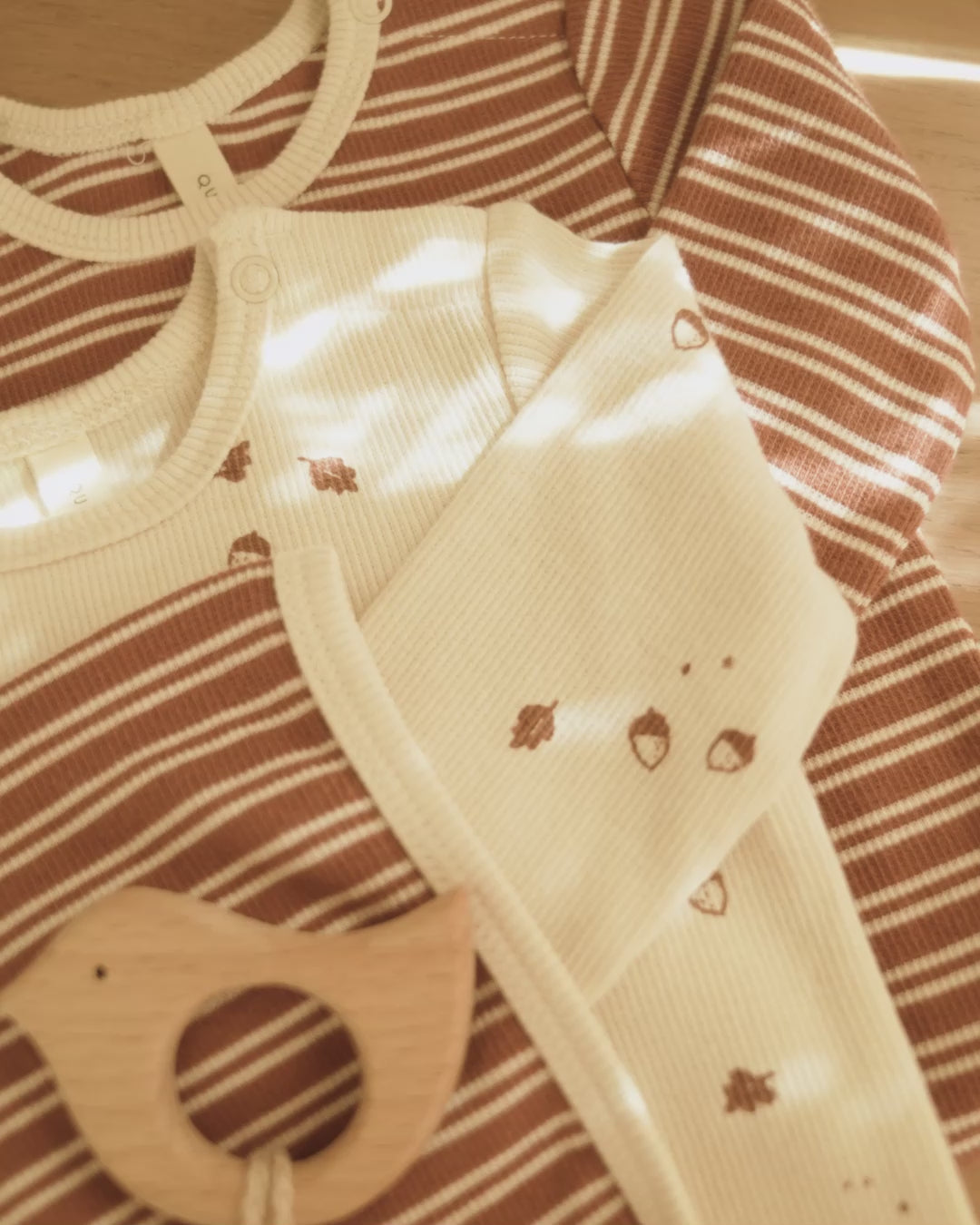 Ribbed Pixie Bonnet || Cedar Micro Stripe