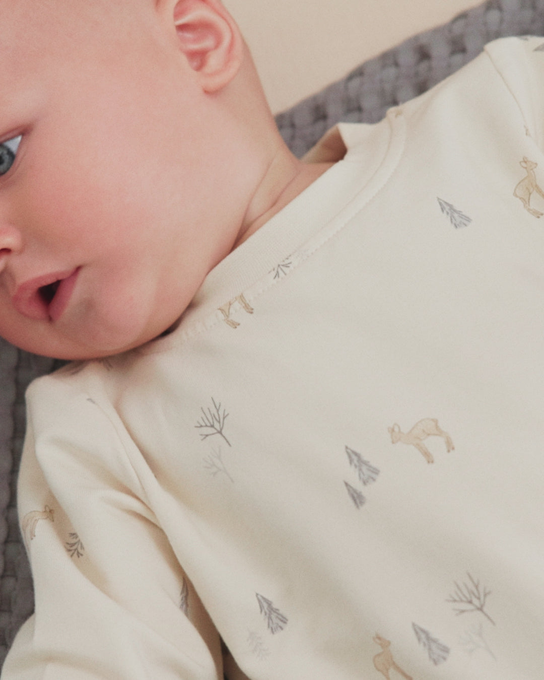 Crewneck Bubble Romper Deer