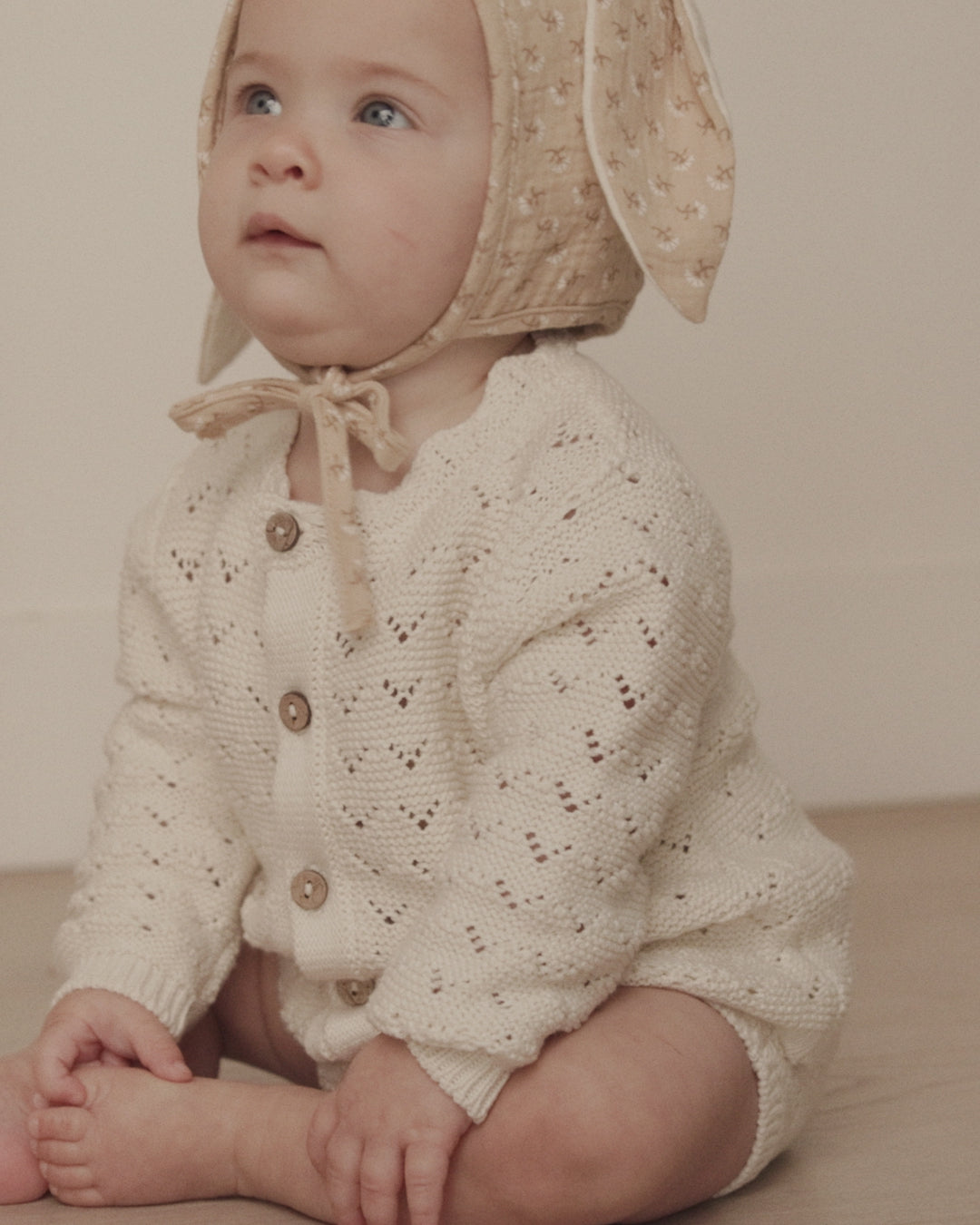 Knit Cardigan Natural – Quincy Mae