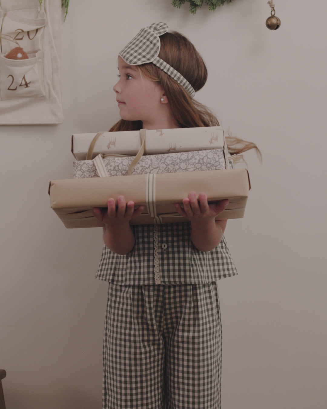 Sleep Mask || Evergreen Gingham