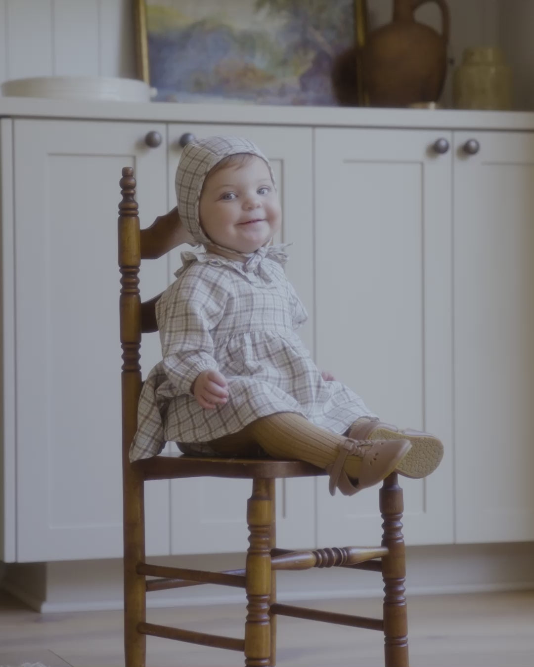 西蒙娜连衣裙 ||蓝色格子