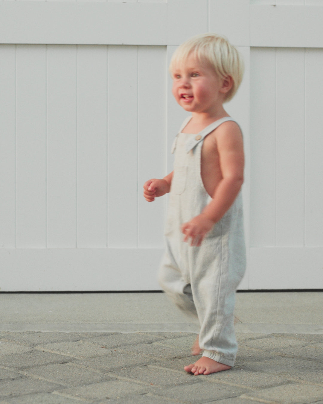 Baby Overall Heathered Light Blue
