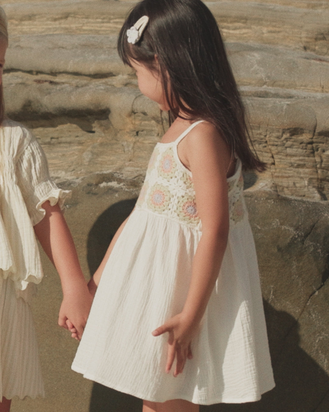 Crochet Sundress Citron Daisy Check
