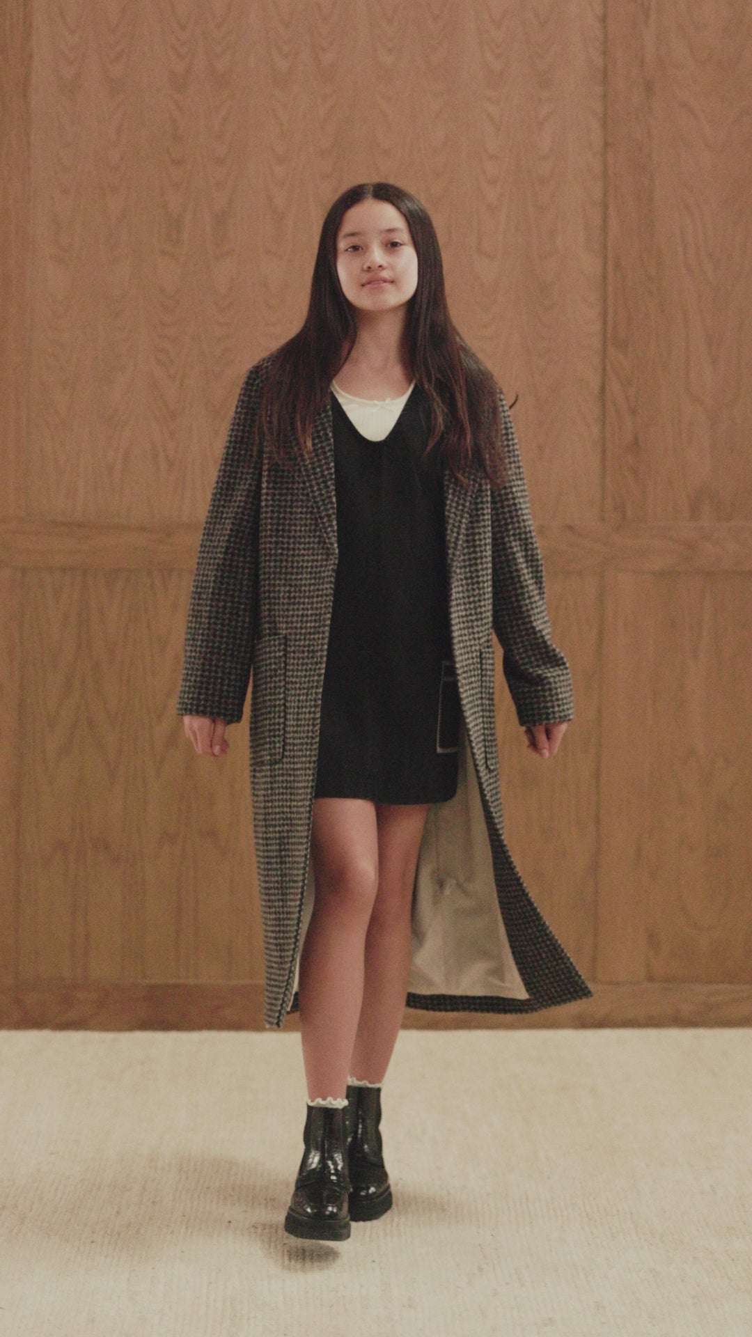 Longline Coat || Micro Check – Rylee + Cru