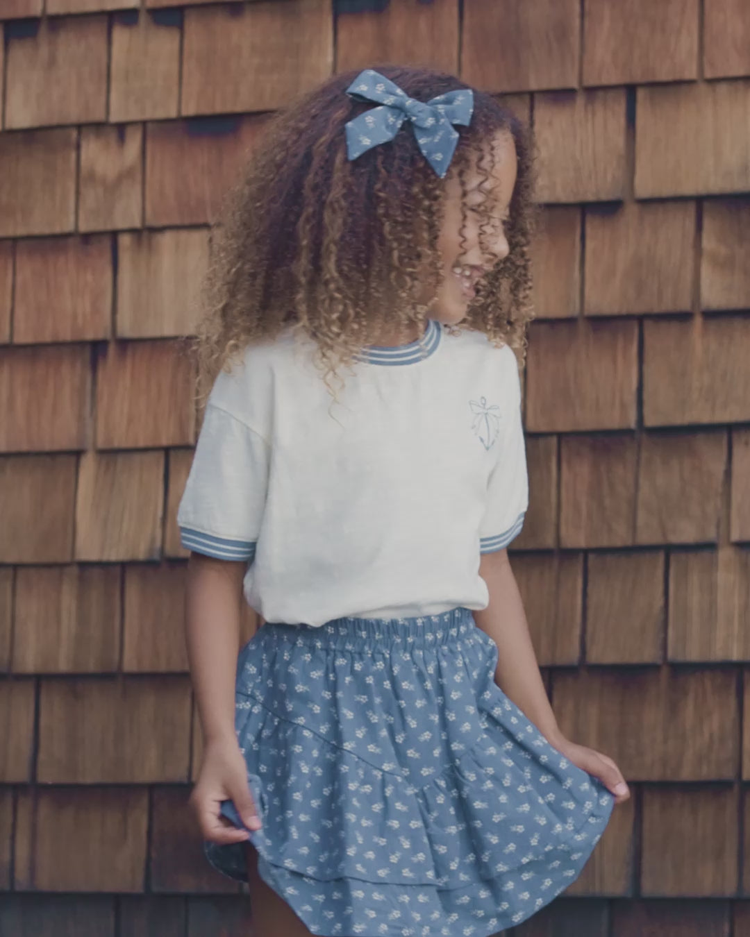 Ringer Tee Anchor Bow