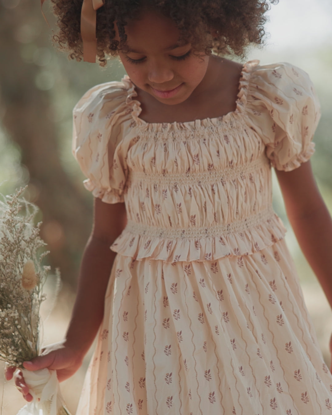 Maggie Dress Floral Stripe